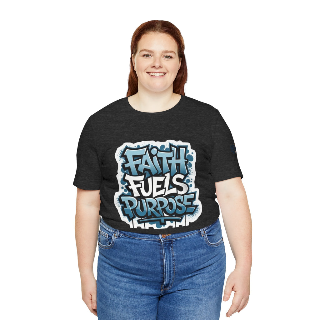 Faith Fuels Purpose T-shirt – Inspirational Christian T-shirt for Divine Drive & Unstoppable Belief Printify