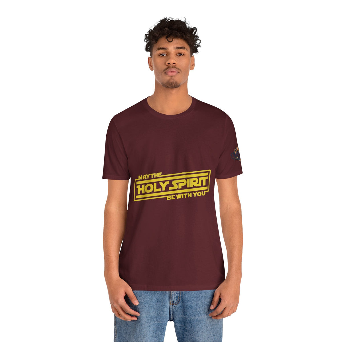 May the Holy Spirit Be With You T-shirt - Christian Star Wars Parody T-shirt Printify
