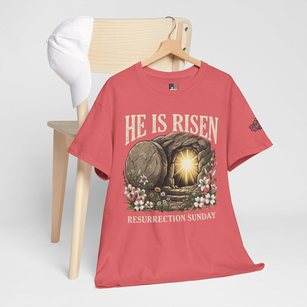 He Is Risen T-Shirt — Jesus Christ Resurrection Easter Tee Printify