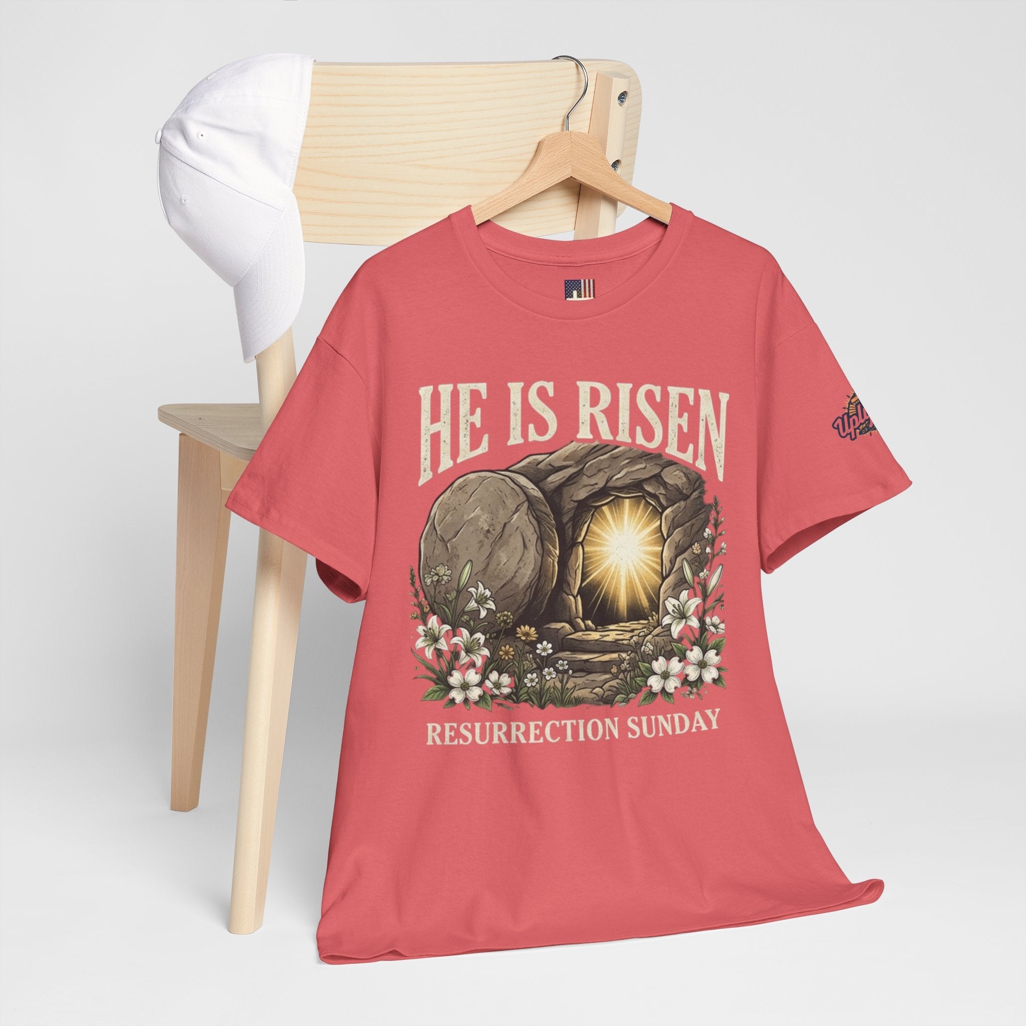 He Is Risen T-Shirt — Jesus Christ Resurrection Easter Tee Printify