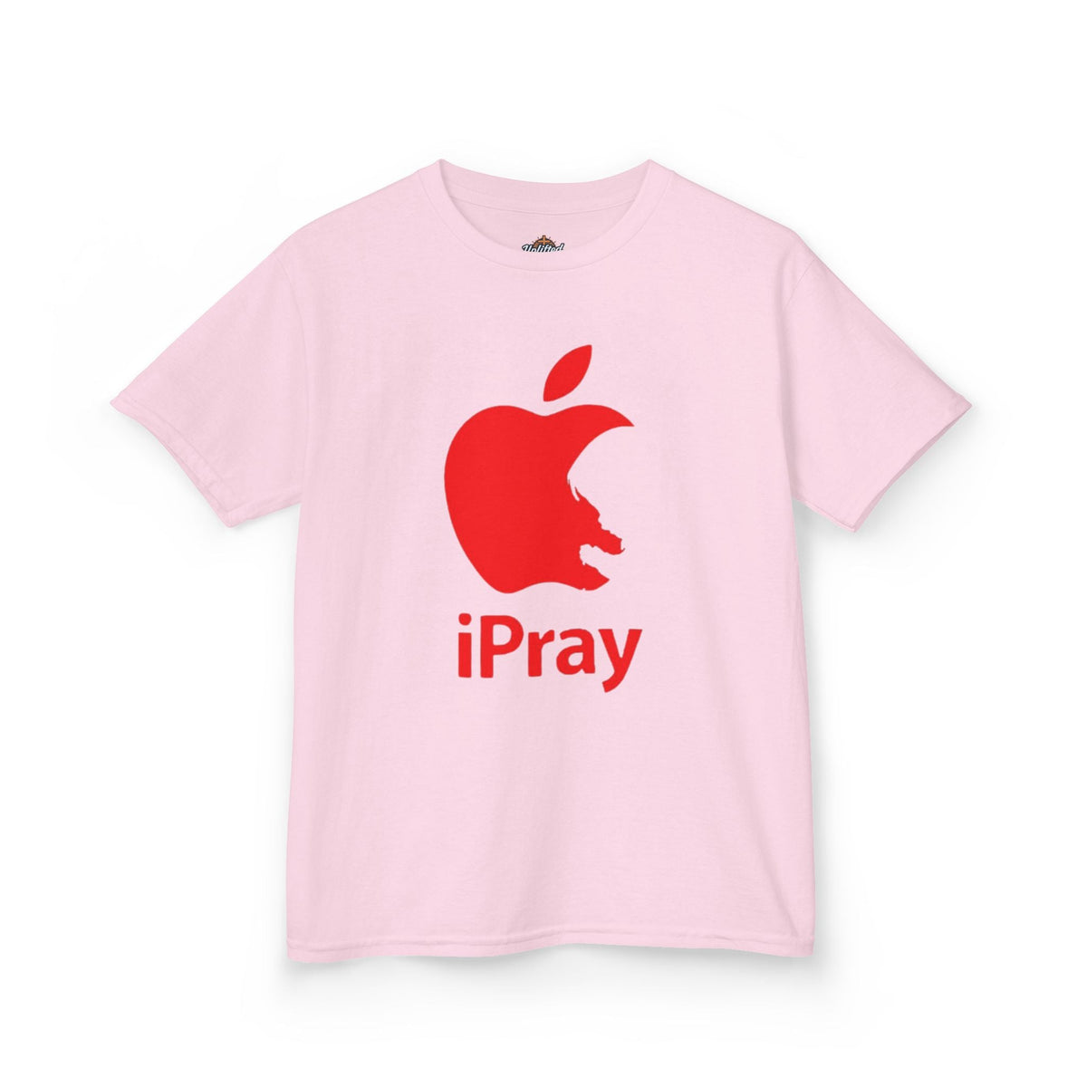 Kids Graphic Tee — Red iPray Logo Prayer Shirt for Children Printify