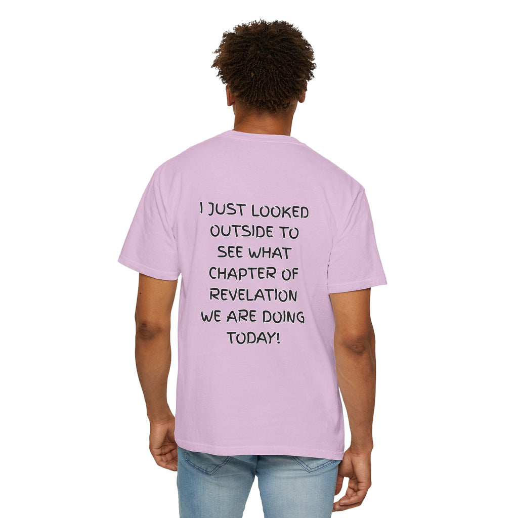 What Chapter of Revelation T-shirt – I Looked Outside My Window Christian T-shirt for End Times Humor & Faith Printify