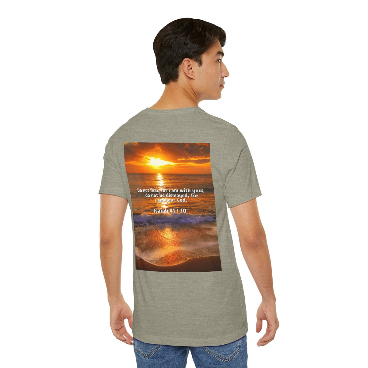 Bible Verse Unisex - Isaiah 41 : 10 Jersey Short Sleeve Tee Printify