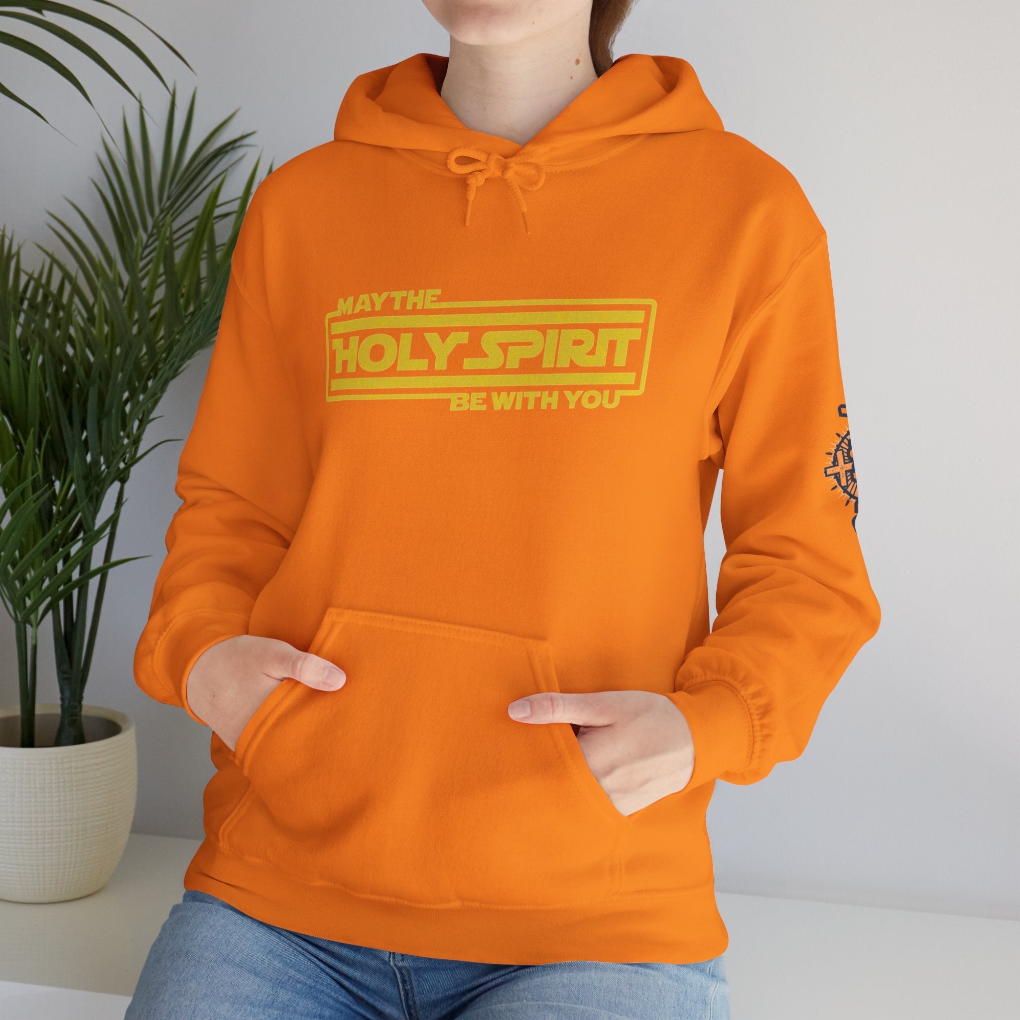 May the Holy Spirit Be With You Hoodie - Christian Star Wars Parody Hoodie Printify