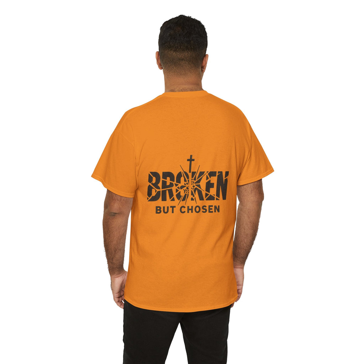 Broken But Chosen T-Shirt — Inspirational Faith Graphic Tee Printify