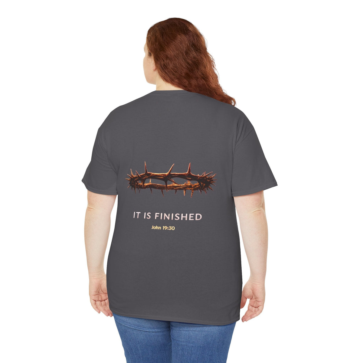 It Is Finished Crown of Thorns Tee — Christian John 19:30 Faith Shirt Printify