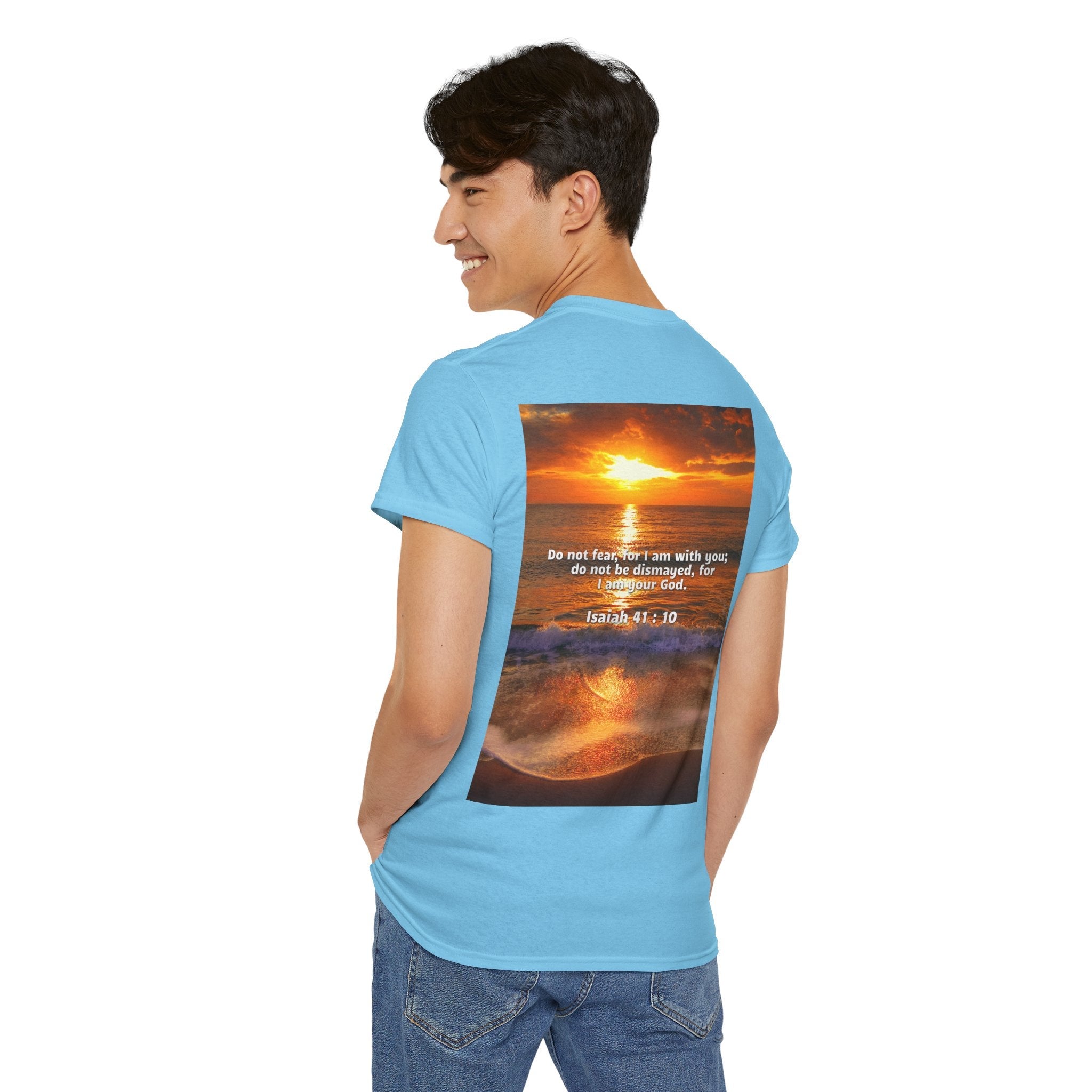 Bible Verse Unisex Tee -  Isaiah 41 : 10 Printify