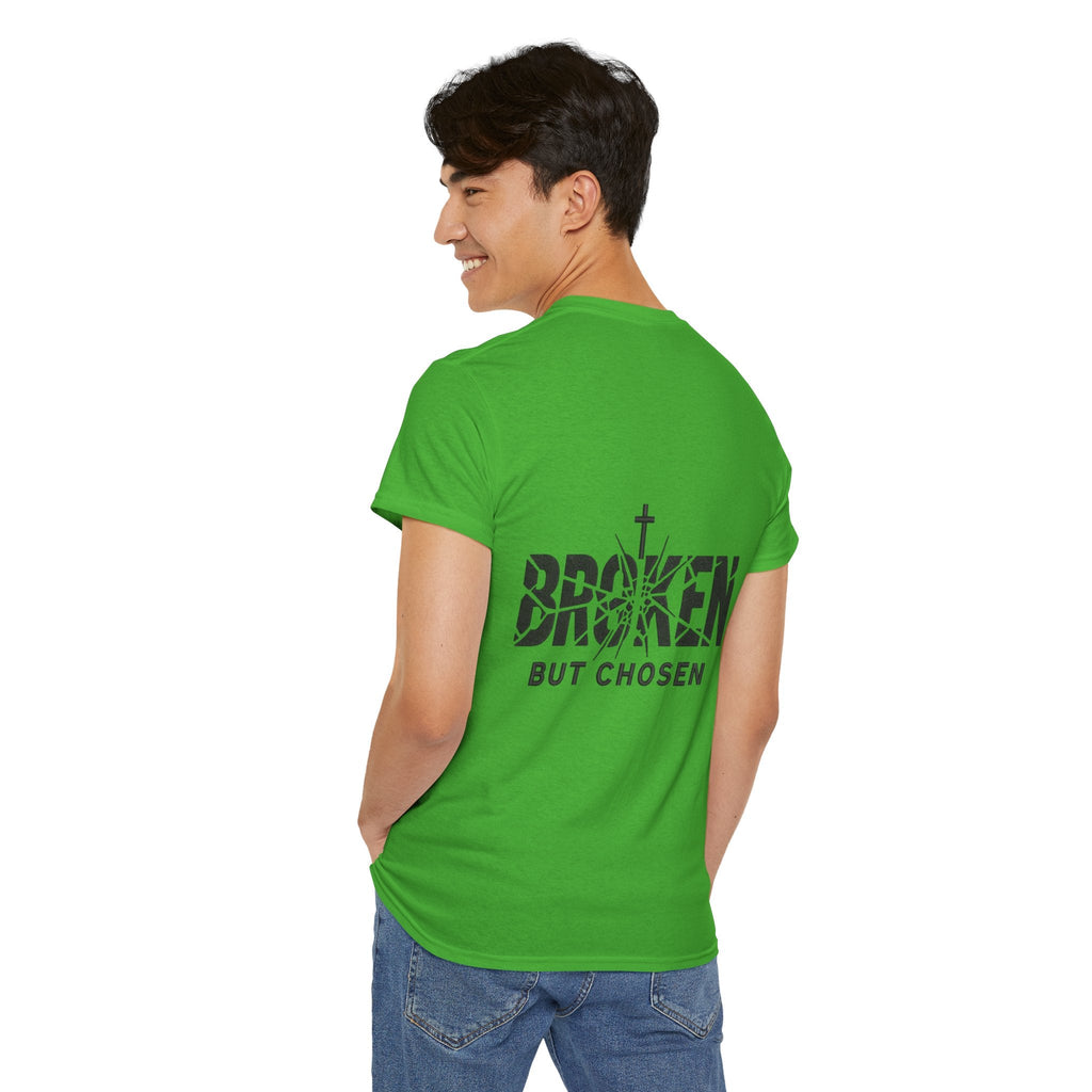 Broken But Chosen T-Shirt — Inspirational Faith Graphic Tee Printify