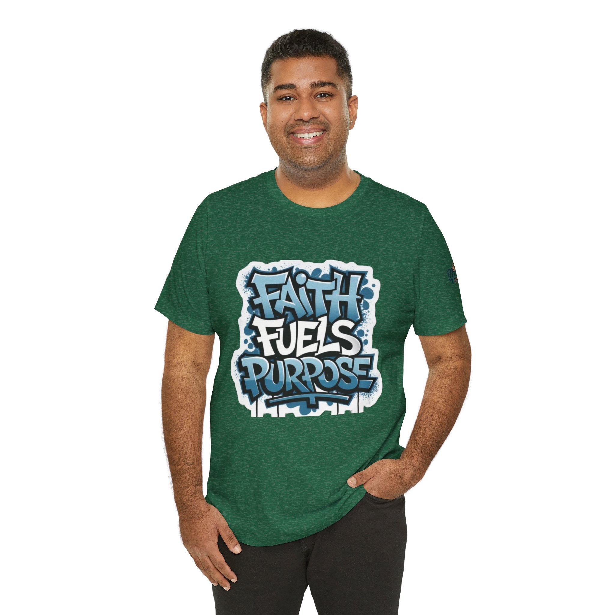 Faith Fuels Purpose T-shirt – Inspirational Christian T-shirt for Divine Drive & Unstoppable Belief Printify
