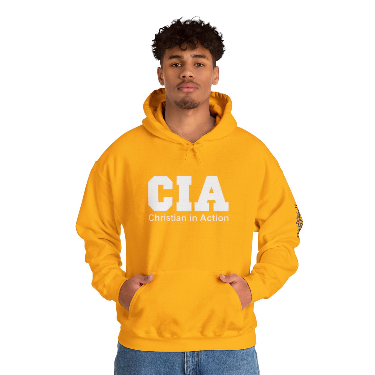 CIA Christian in Action Hoodie - Funny Faith Parody Hoodie - Mission Ready Apparel Printify