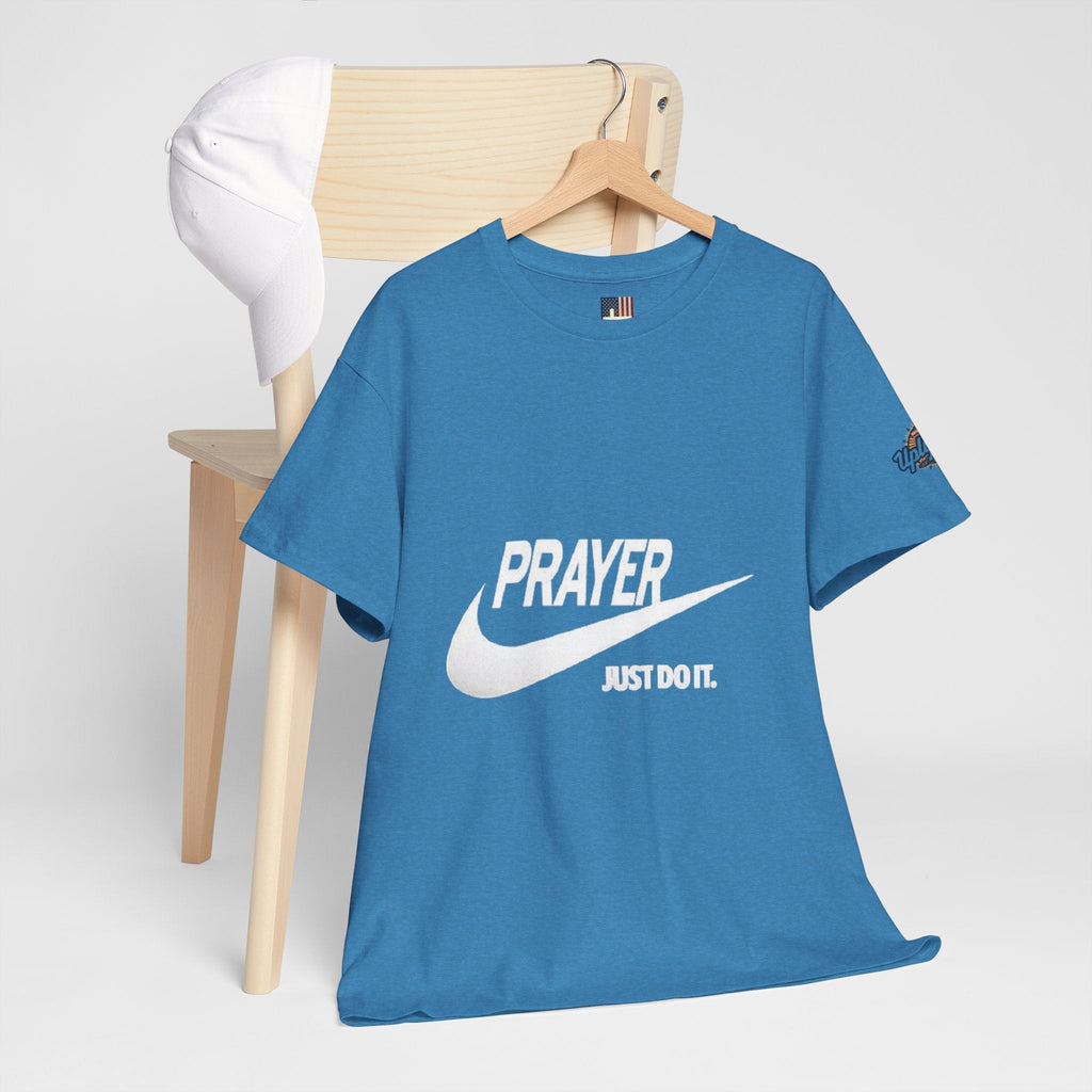 Prayer Just Do It T-shirt - Funny Christian Nike Parody T-shirt - Faith Gear Printify