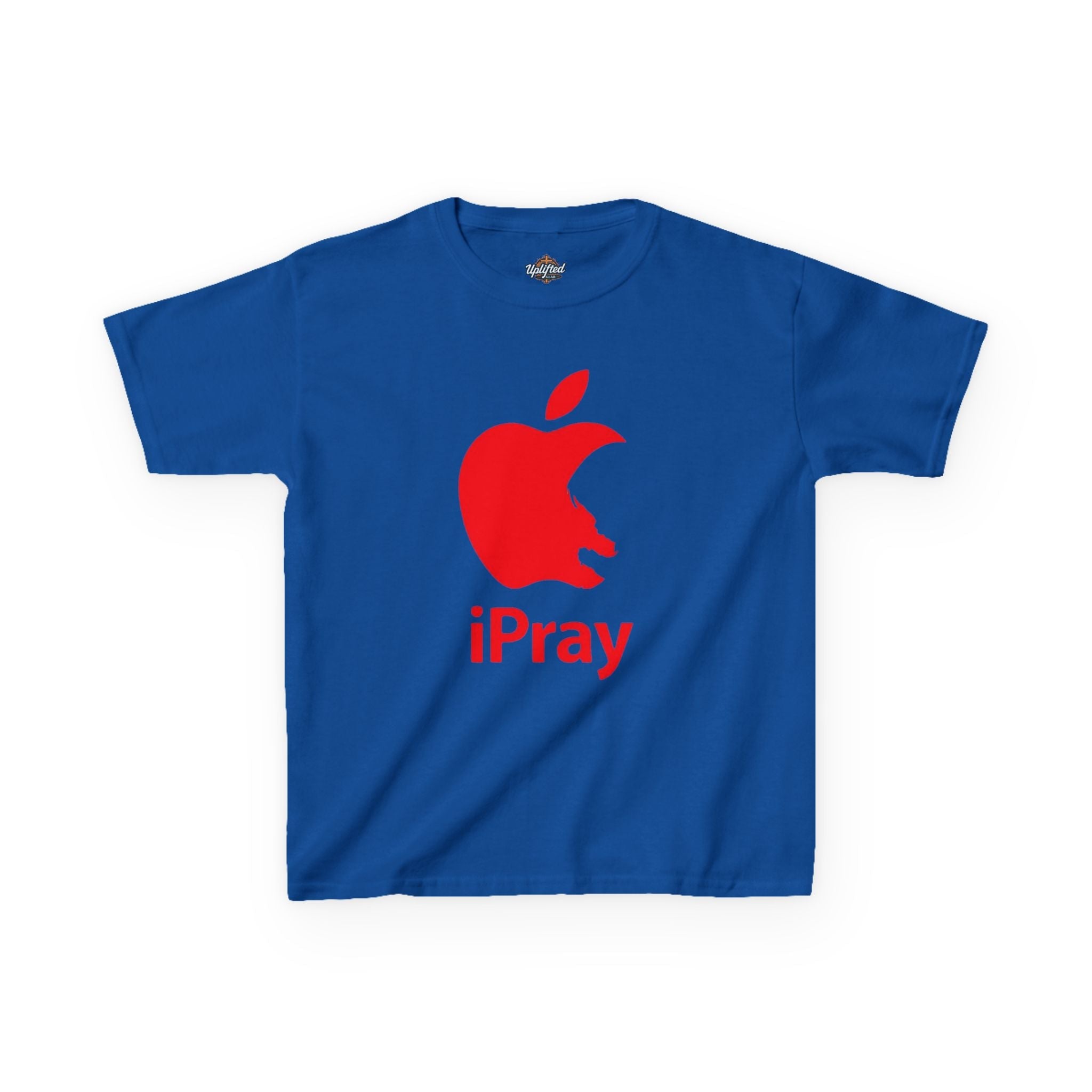 Kids Graphic Tee — Red iPray Logo Prayer Shirt for Children Printify