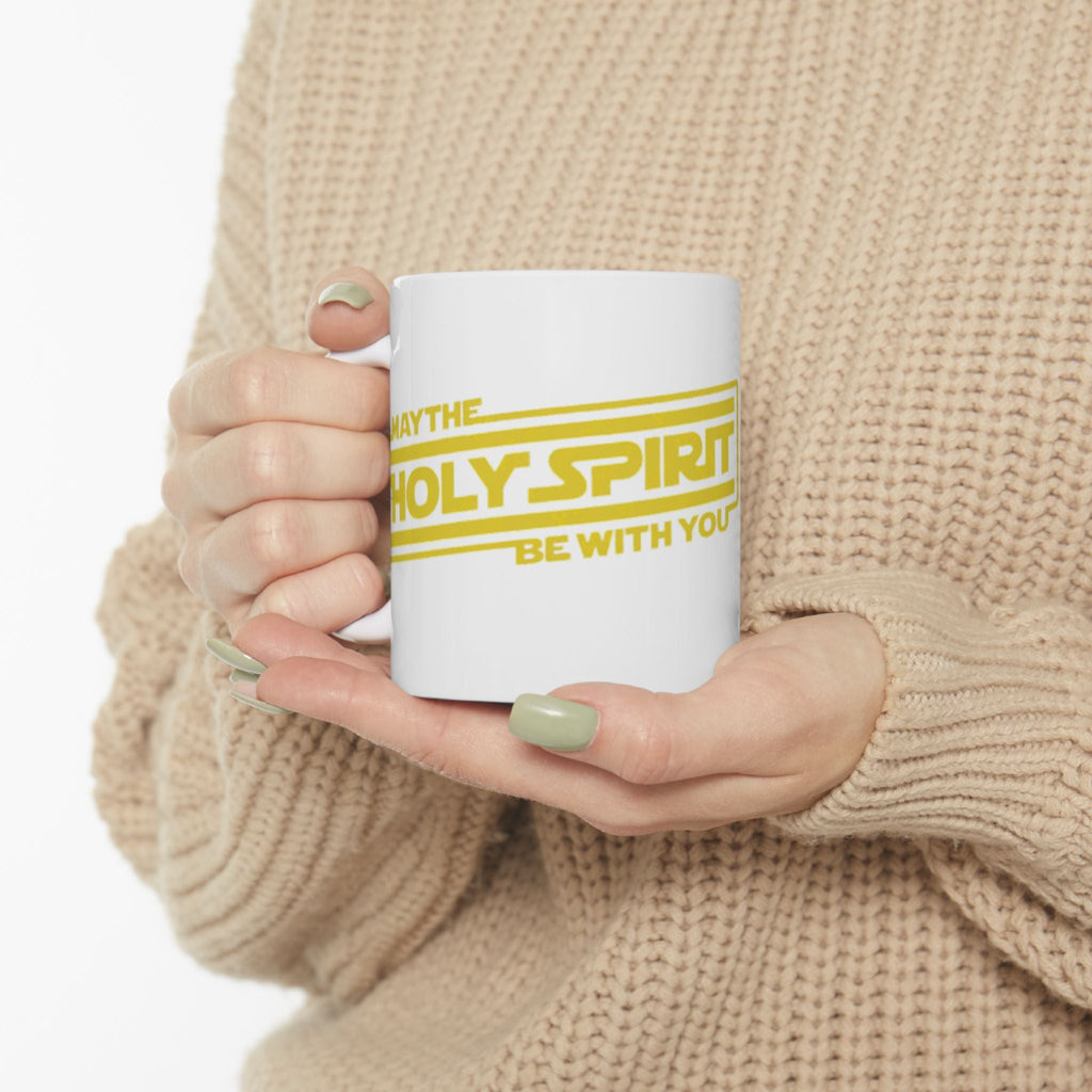 May the Holy Spirit Be With You Coffee Mug — Christian Star Wars Parody (11/15 oz) Printify