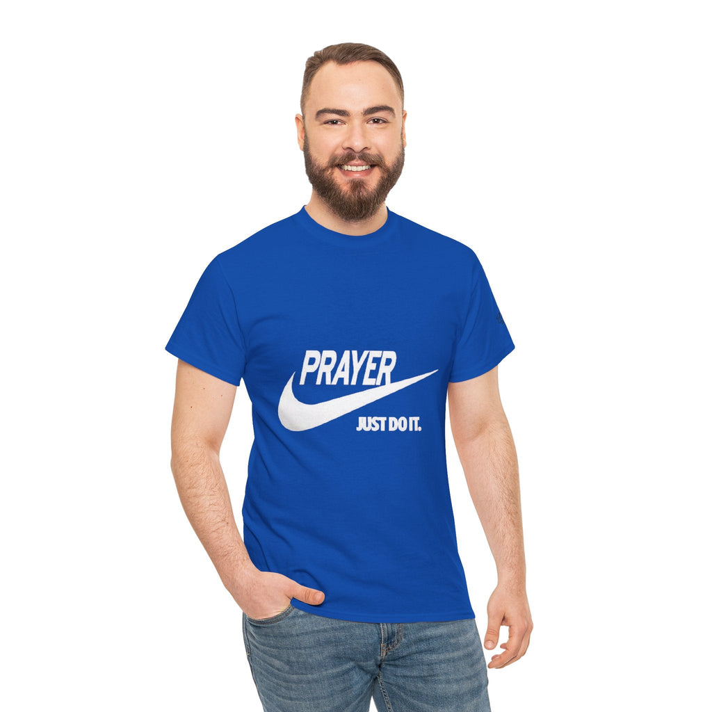 Prayer Just Do It T-shirt - Funny Christian Nike Parody T-shirt - Faith Gear Printify