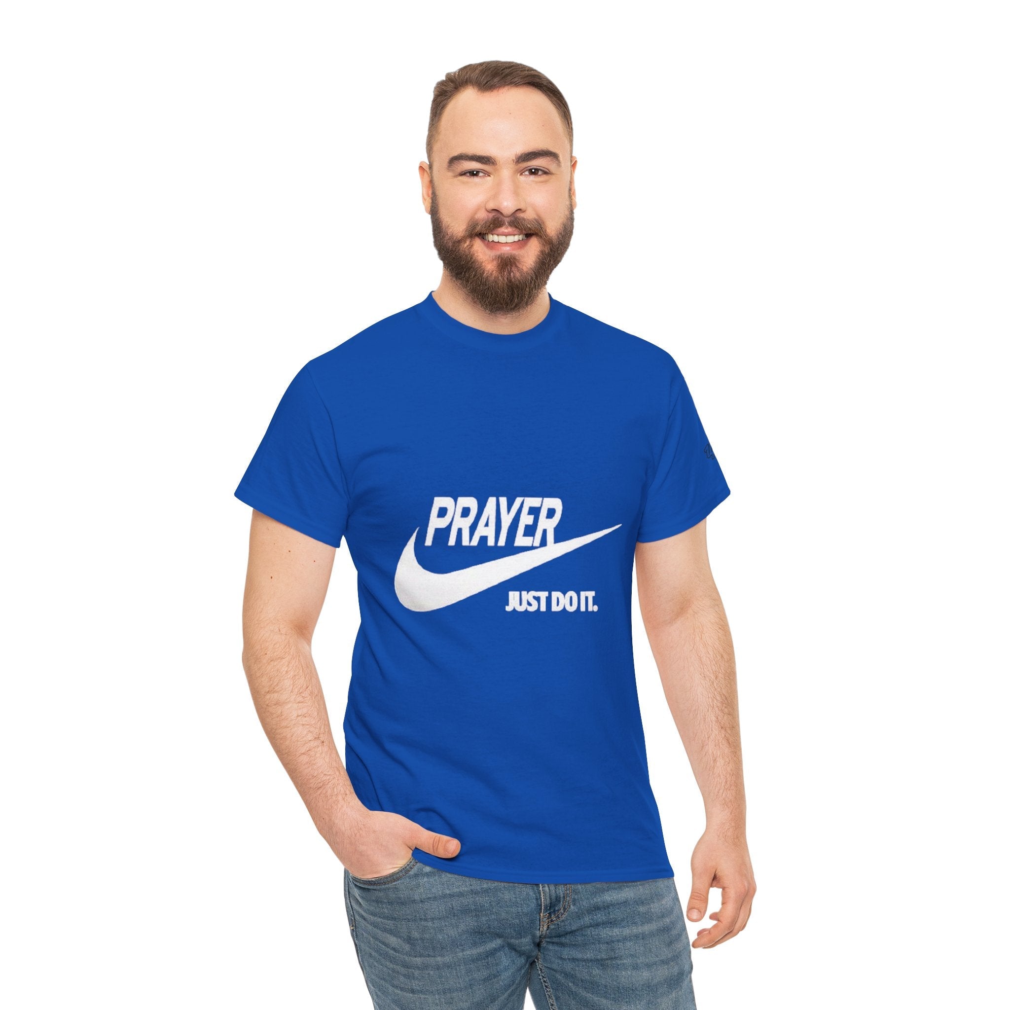 Prayer Just Do It T-shirt - Funny Christian Nike Parody T-shirt - Faith Gear Printify