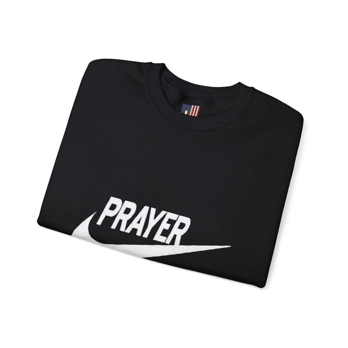 Prayer Just Do It Sweatshirt - Funny Christian Nike Parody Sweatshirt - Faith Gear Printify