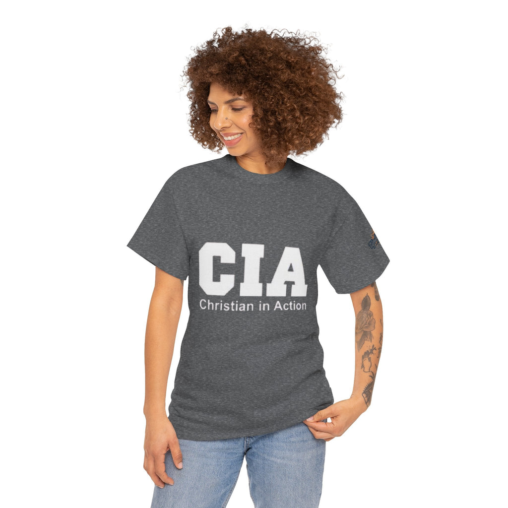 CIA Christian in Action T-shirt - Funny Faith Parody T-shirt - Mission Ready Apparel Printify
