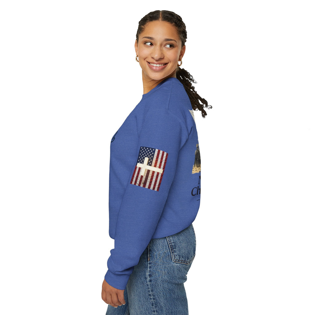 No Kings? Christ is King Sweatshirt – Bold Christian Hoodie for Sovereign Faith Printify
