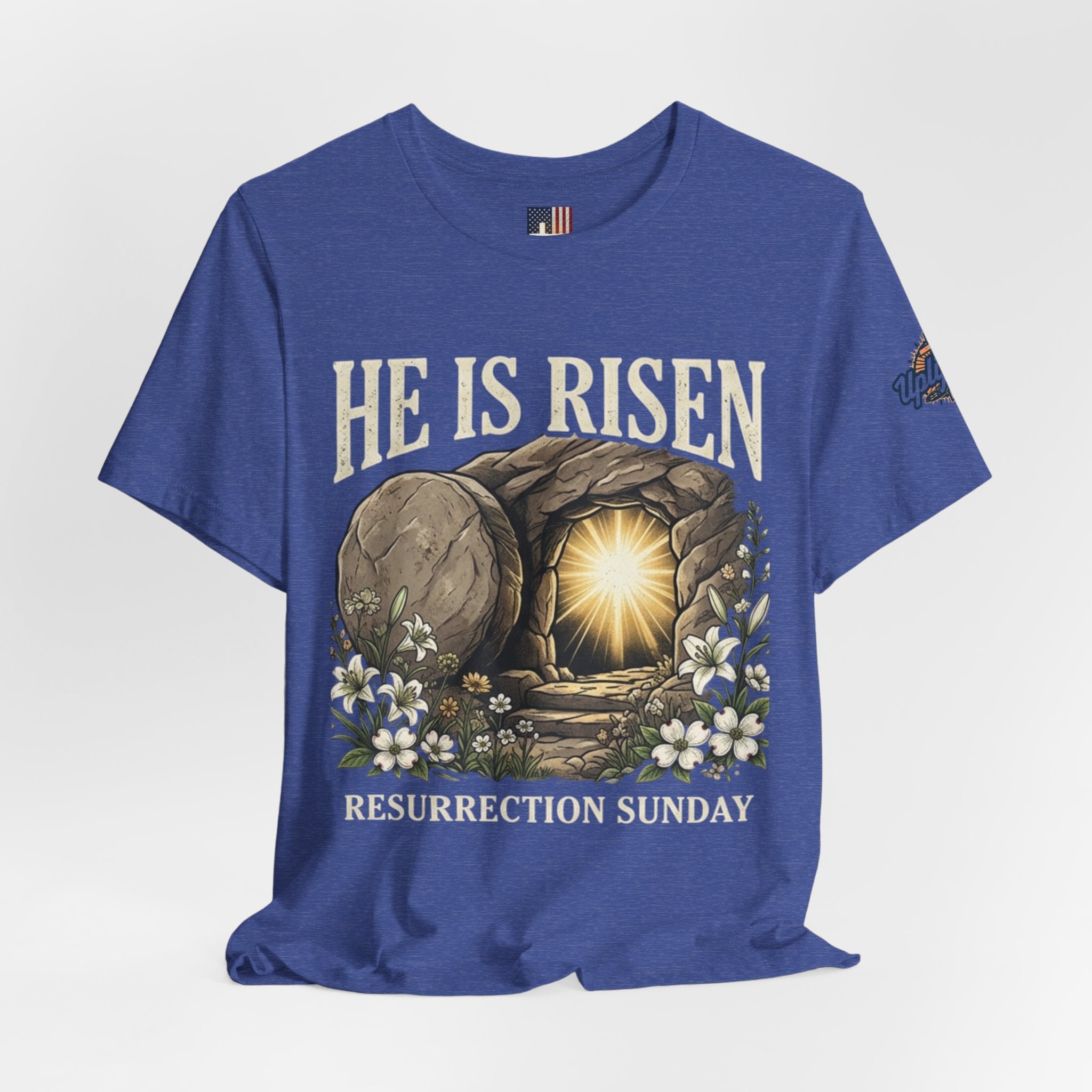 He Is Risen T-Shirt — Jesus Christ Resurrection Easter Tee Printify
