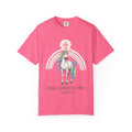 Unique Unicorn Christian T-Shirt – Wonderfully Made with Rainbow Cross & Psalm 139:14 Printify