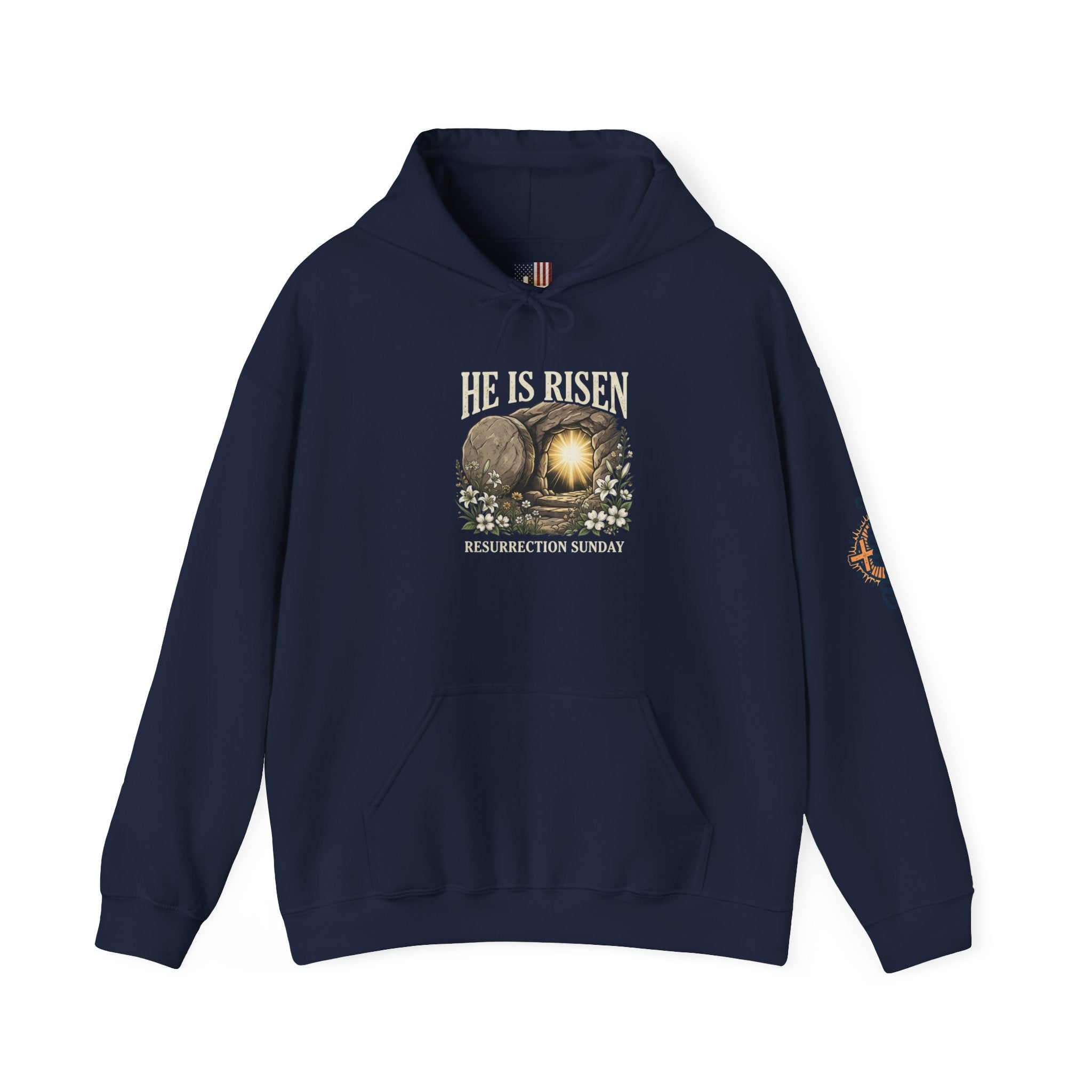 He Is Risen Hoodie — Jesus Christ Resurrection Easter Hoodie Printify