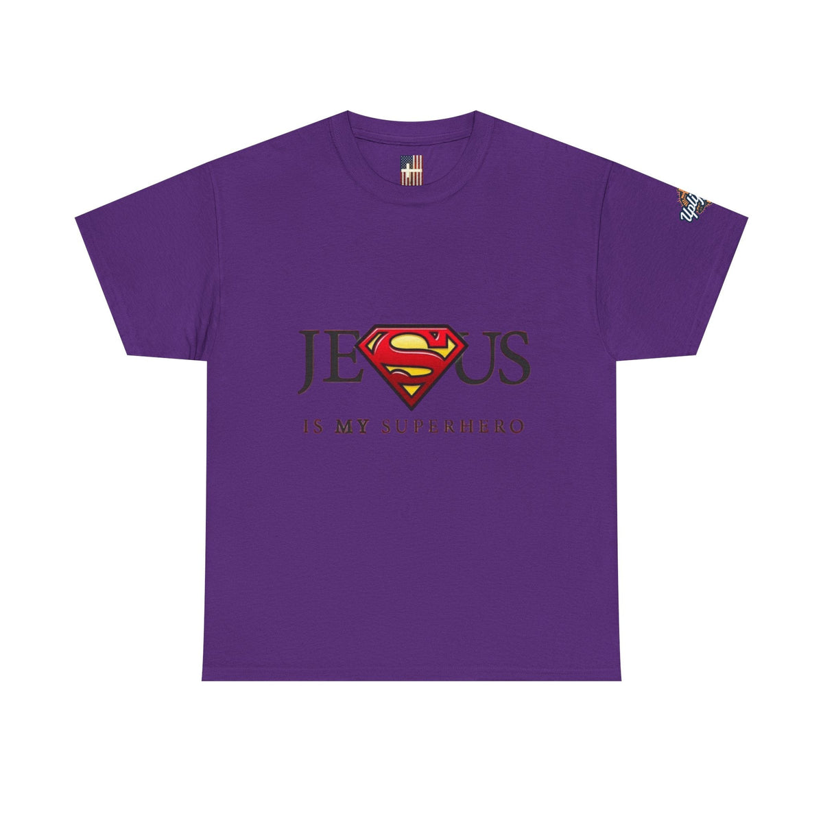 Jesus Is My Superhero T-Shirt — Faith-Based Superman-Inspired Tee Printify