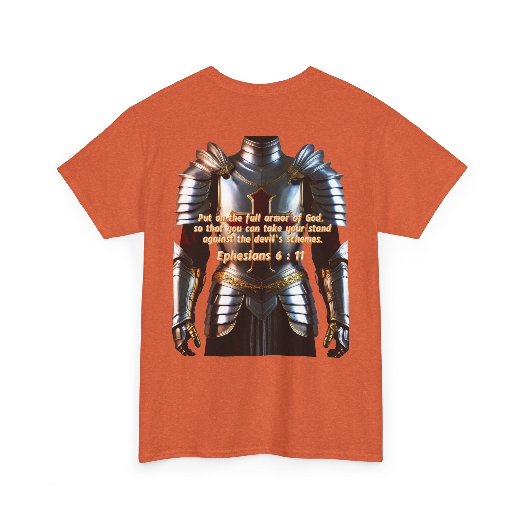 Religious Graphic Armor Of God Design - Unisex Heavy Cotton Tee Printify
