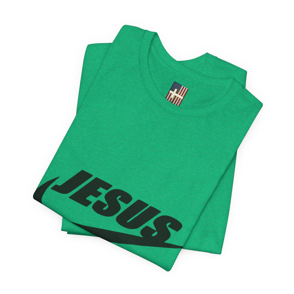 Jesus Did It T-shirt - Funny Christian Parody T-shirt - Faith & Victory Apparel Printify