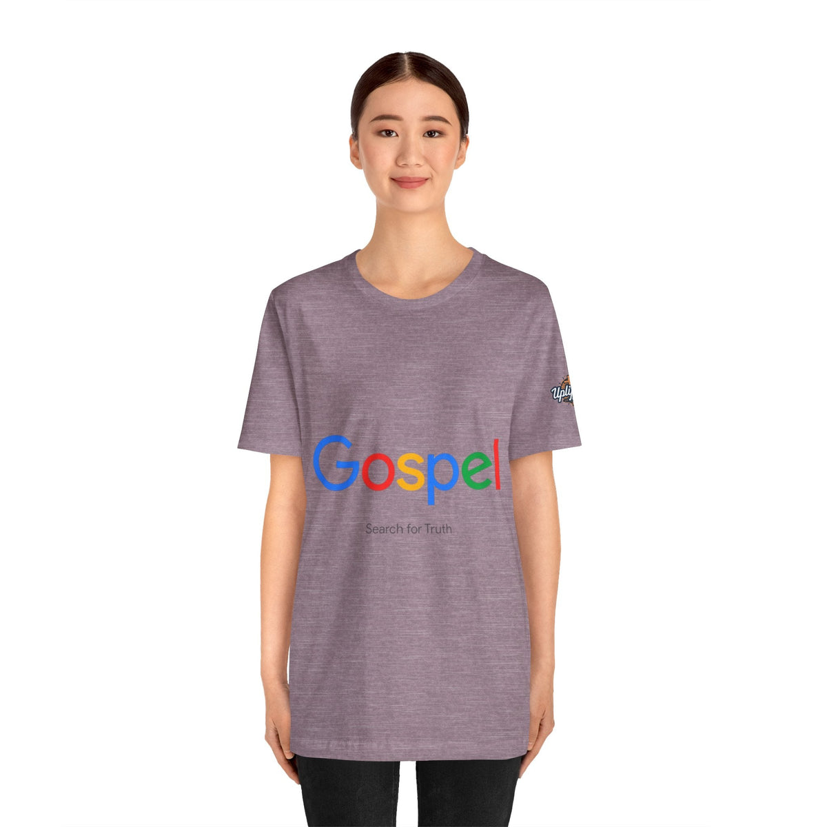 Gospel Graphic Tee — "Gospel" Colorful Logo Christian T-Shirt Printify