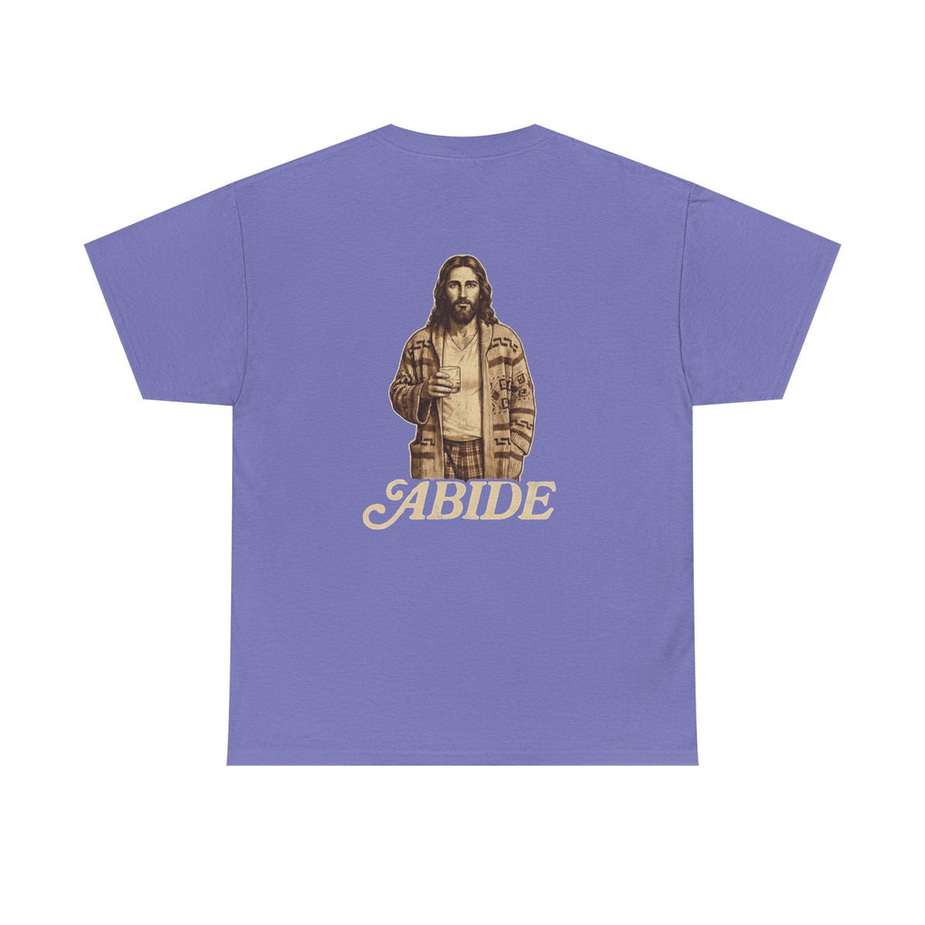 Abide Vintage Jesus Tee — "The Dude" Graphic Christian T-Shirt Printify
