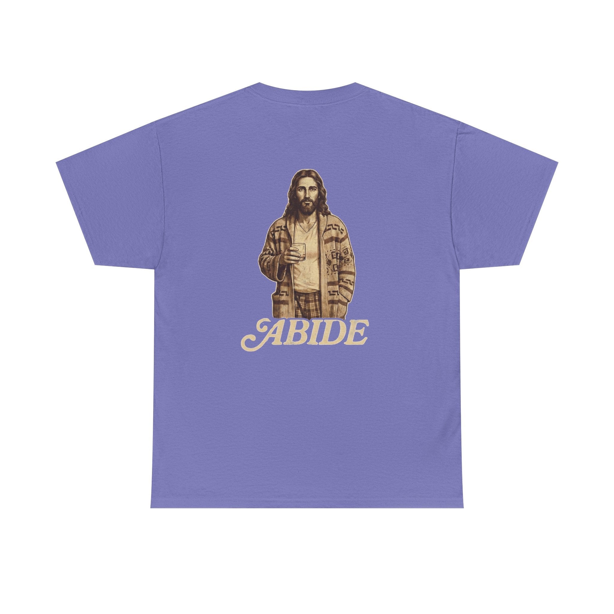 Abide Vintage Jesus Tee — "The Dude" Graphic Christian T-Shirt Printify