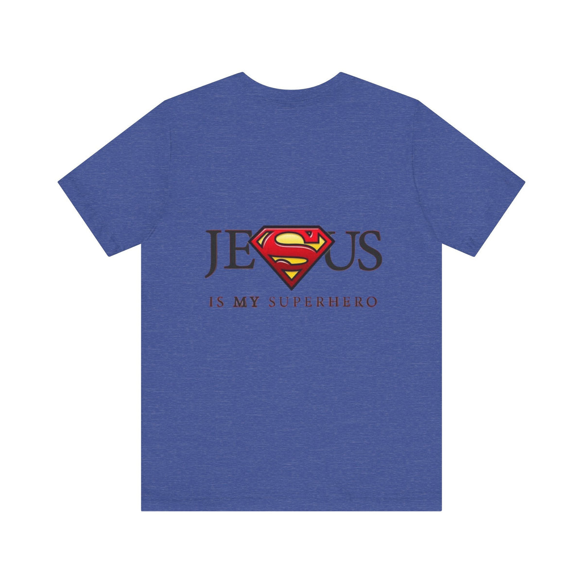 Jesus Is My Superhero T-Shirt — Faith-Based Superman-Inspired Tee Printify