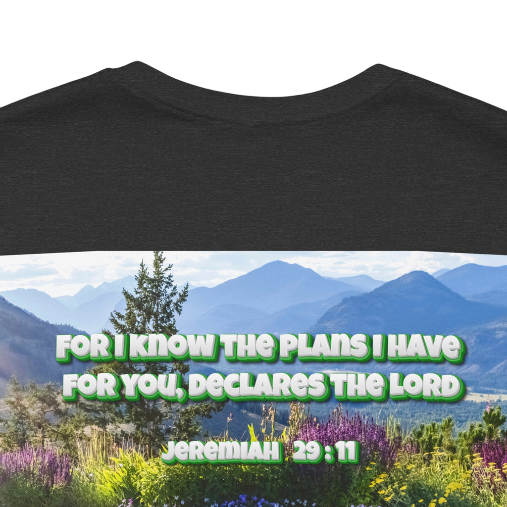 Bible Verse Unisex Tee - Jeremiah 29 : 11 Printify