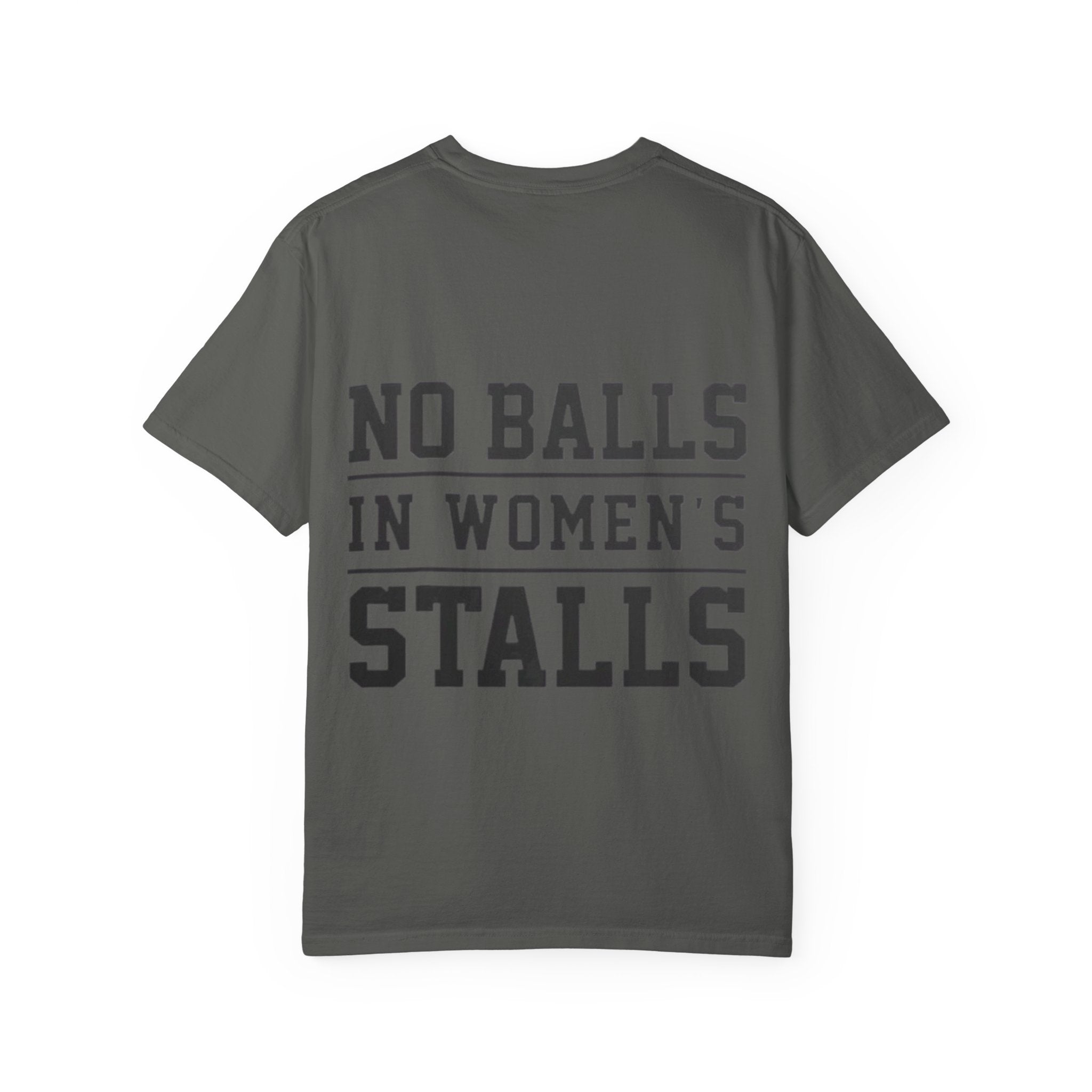 No Balls in Women’s Stalls Graphic Tee — Uplifted Sports Vibe T-Shirt Printify