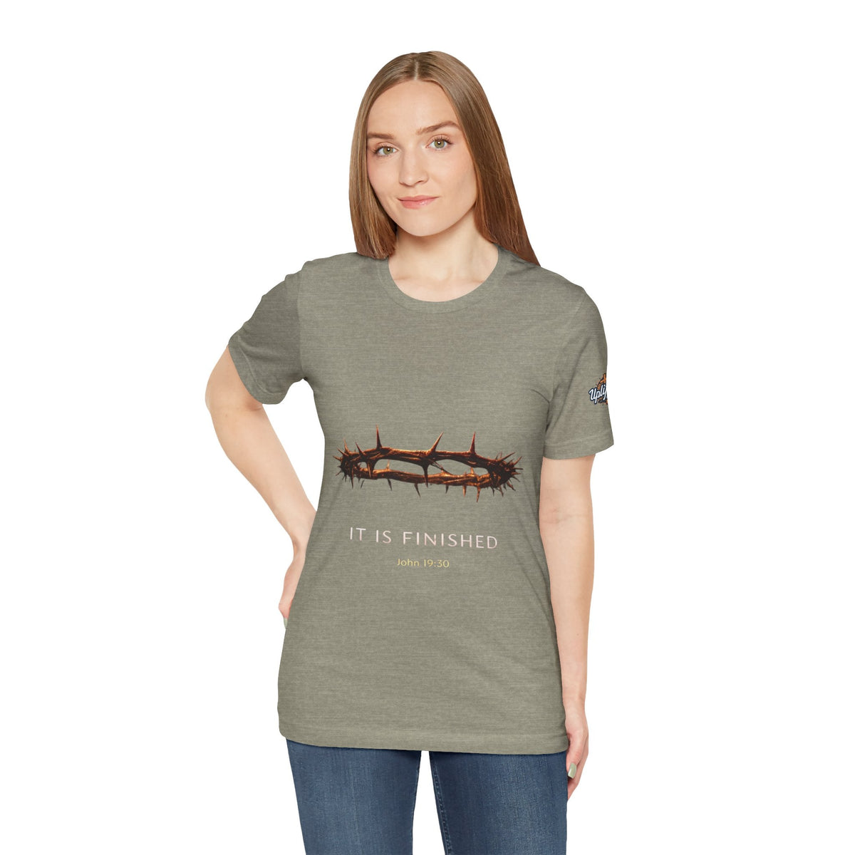 It Is Finished Crown of Thorns Tee — Christian John 19:30 Faith Shirt Printify