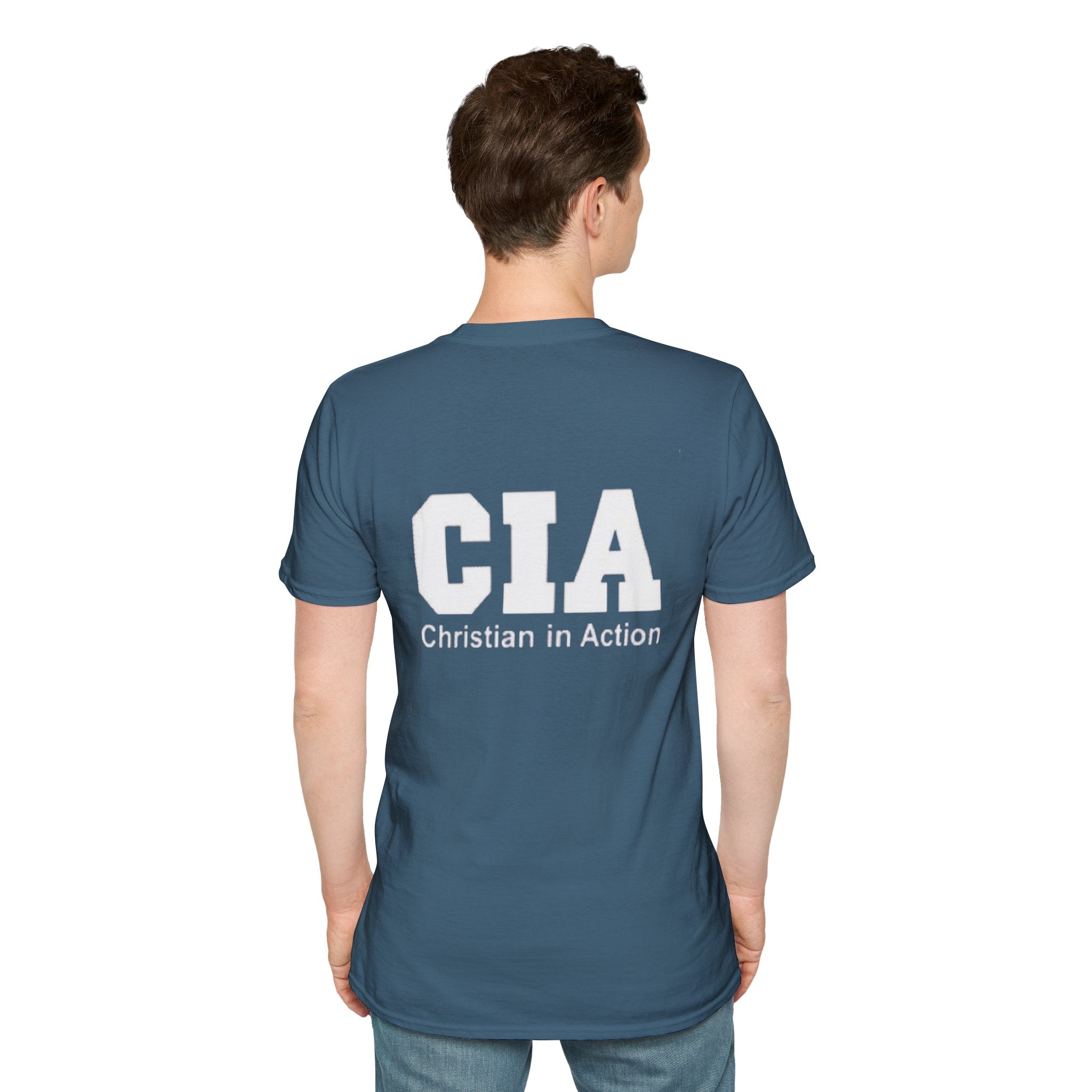 CIA Christian in Action T-shirt - Funny Faith Parody T-shirt - Mission Ready Apparel Printify