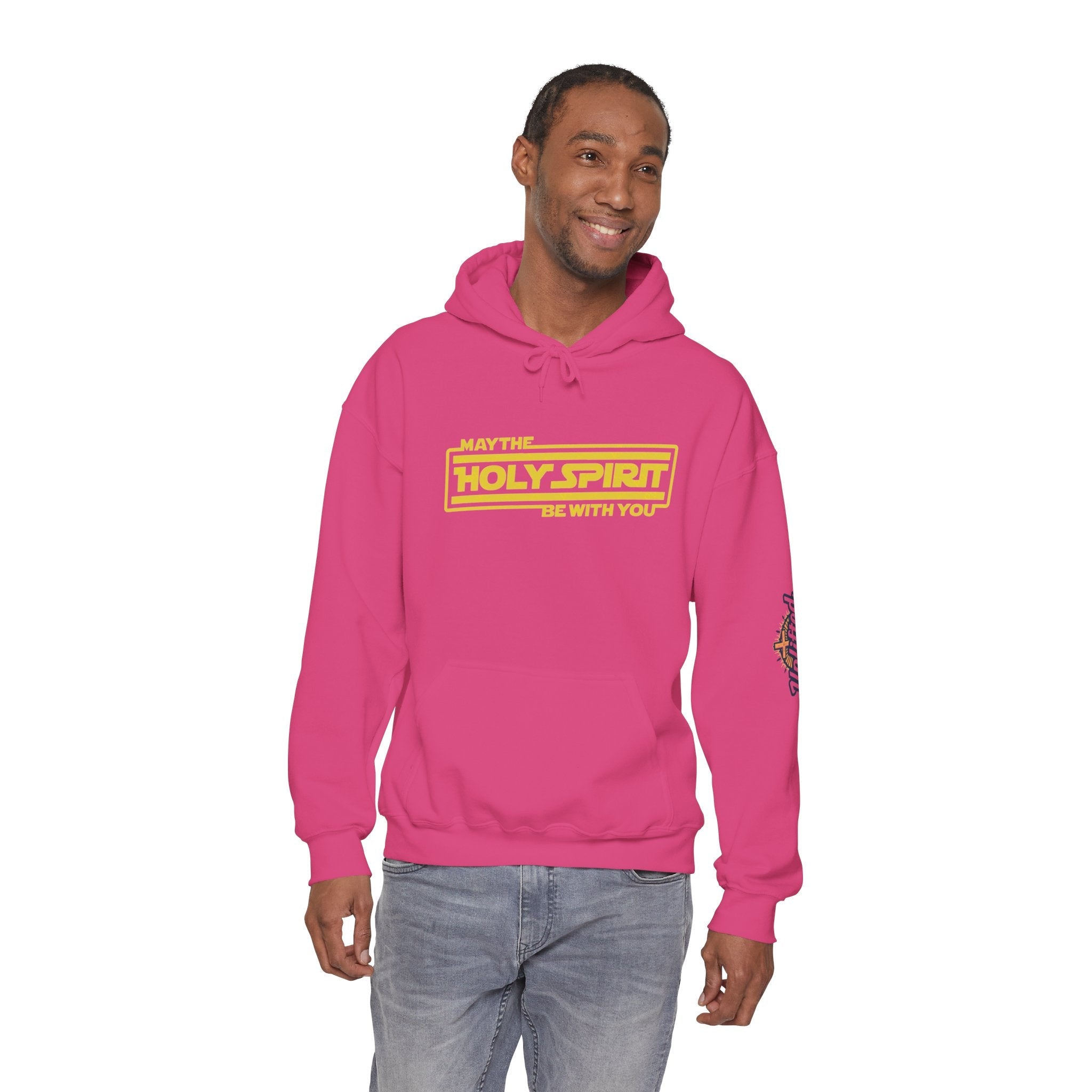 May the Holy Spirit Be With You Hoodie - Christian Star Wars Parody Hoodie Printify