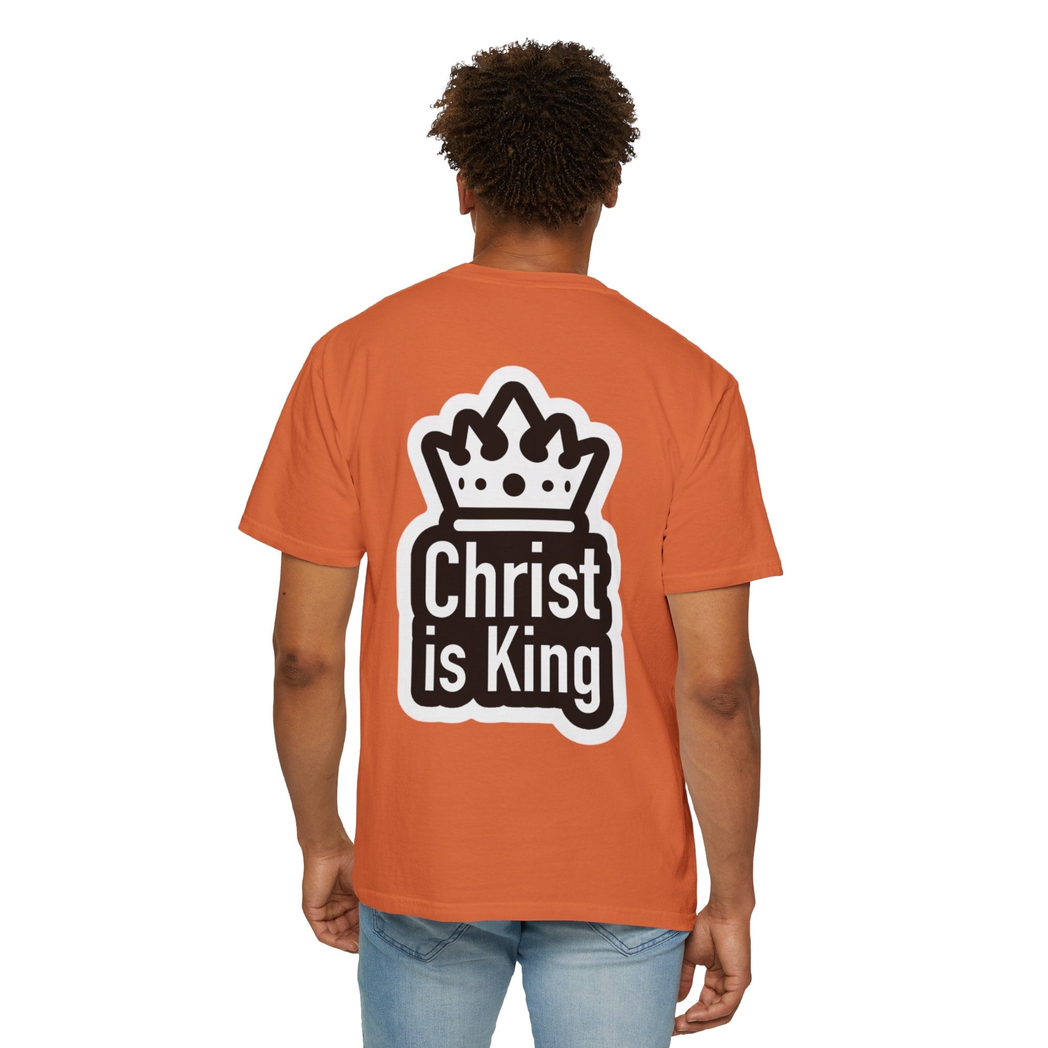 Christ is King T-Shirt – Bold Crown & Cross Christian Tee for Unashamed Faith Printify