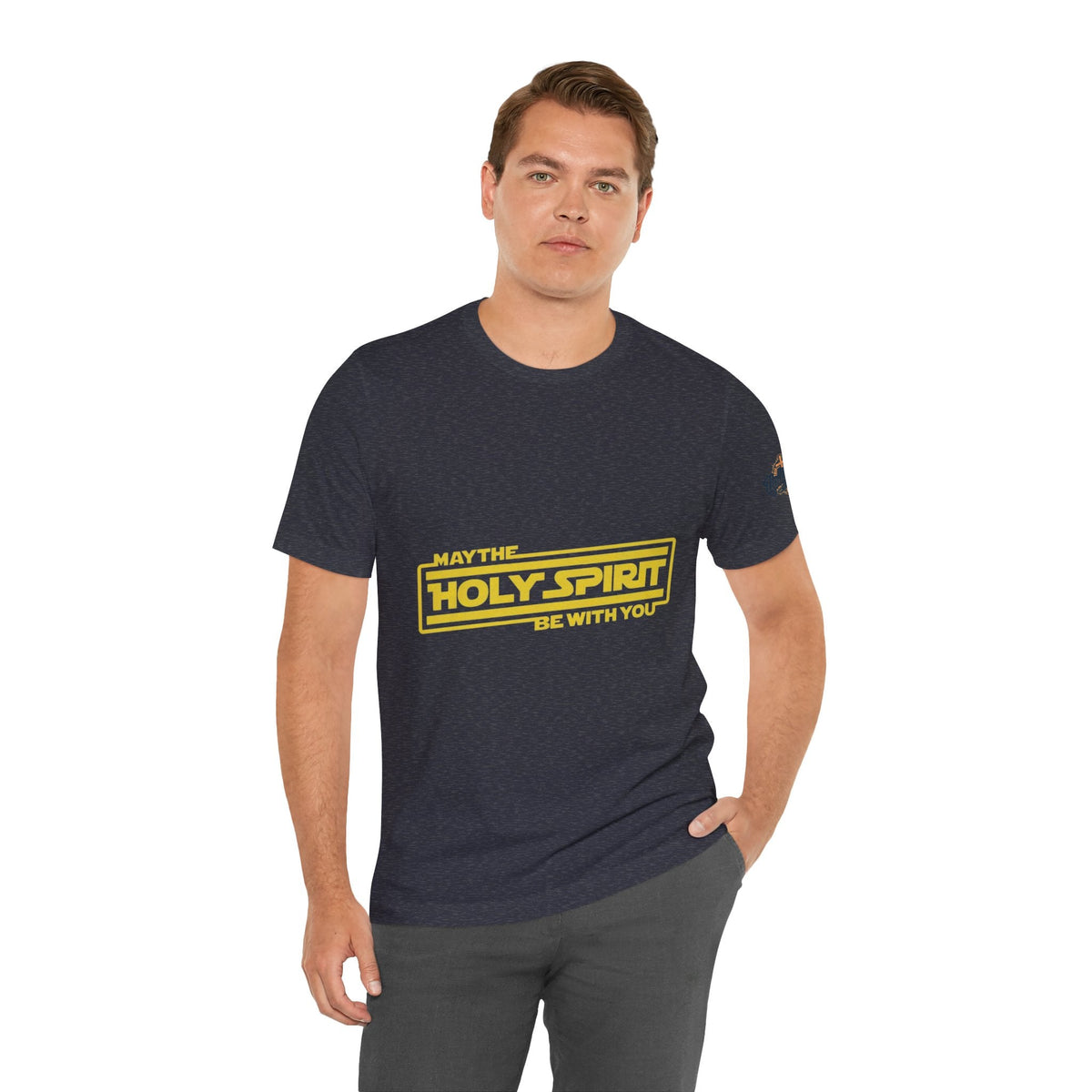 May the Holy Spirit Be With You T-shirt - Christian Star Wars Parody T-shirt Printify
