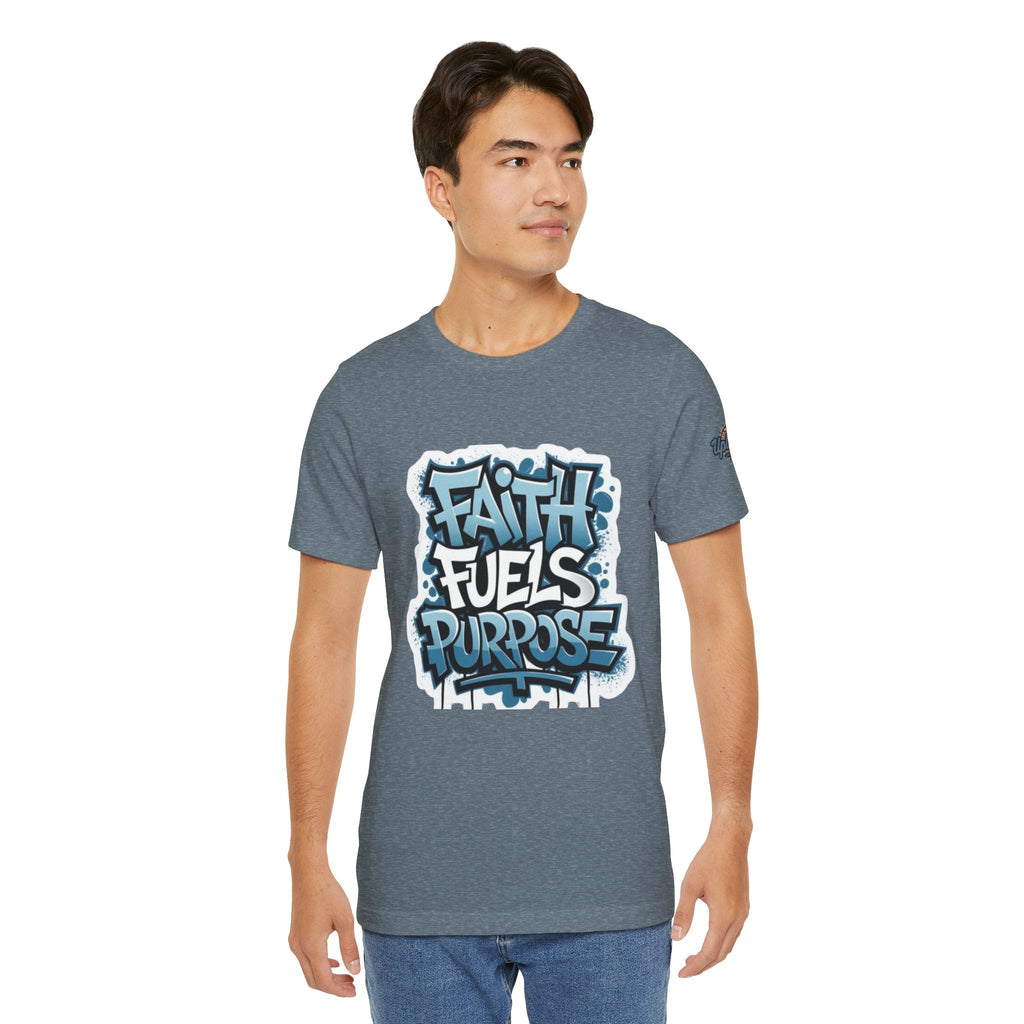 Faith Fuels Purpose T-shirt – Inspirational Christian T-shirt for Divine Drive & Unstoppable Belief Printify