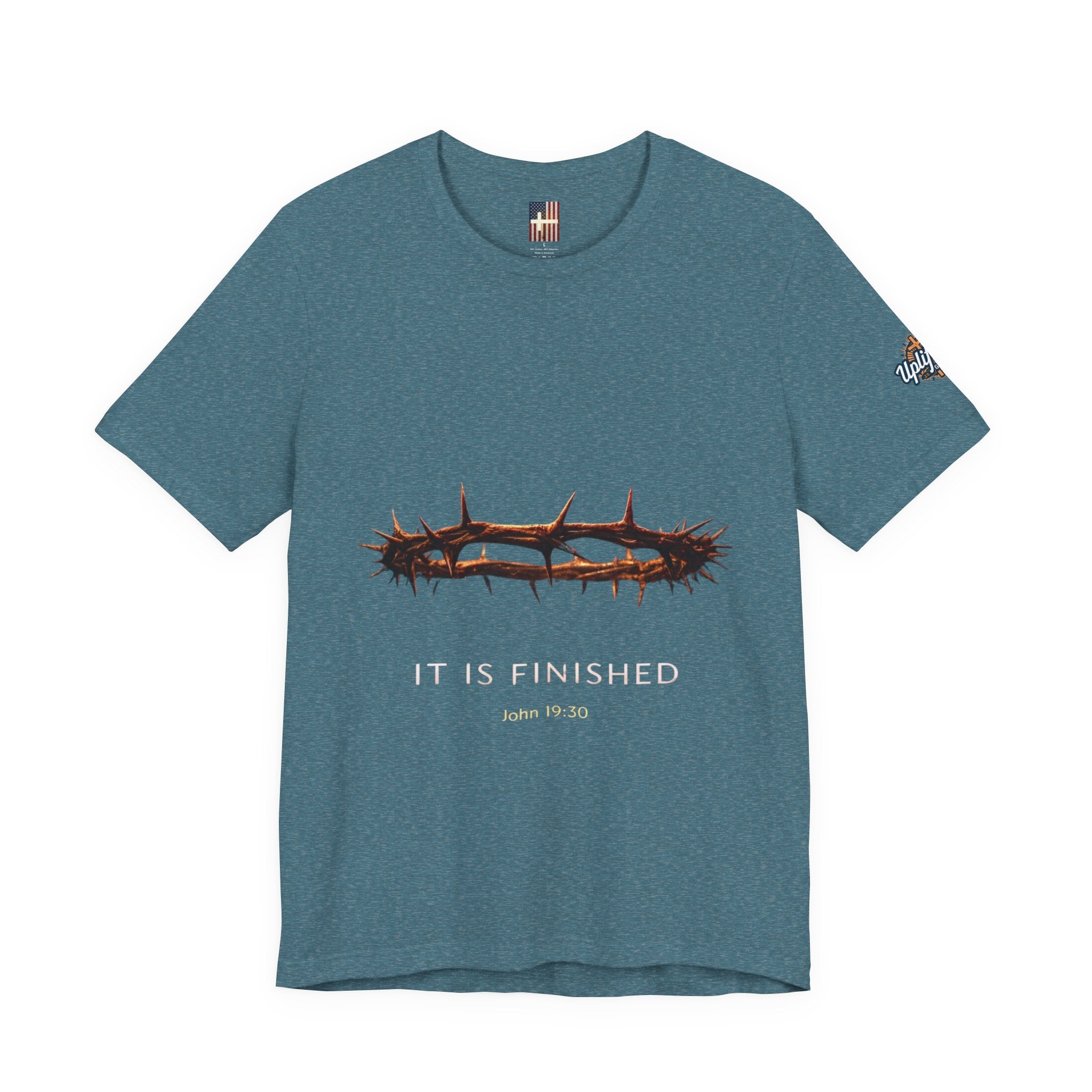 It Is Finished Crown of Thorns Tee — Christian John 19:30 Faith Shirt Printify