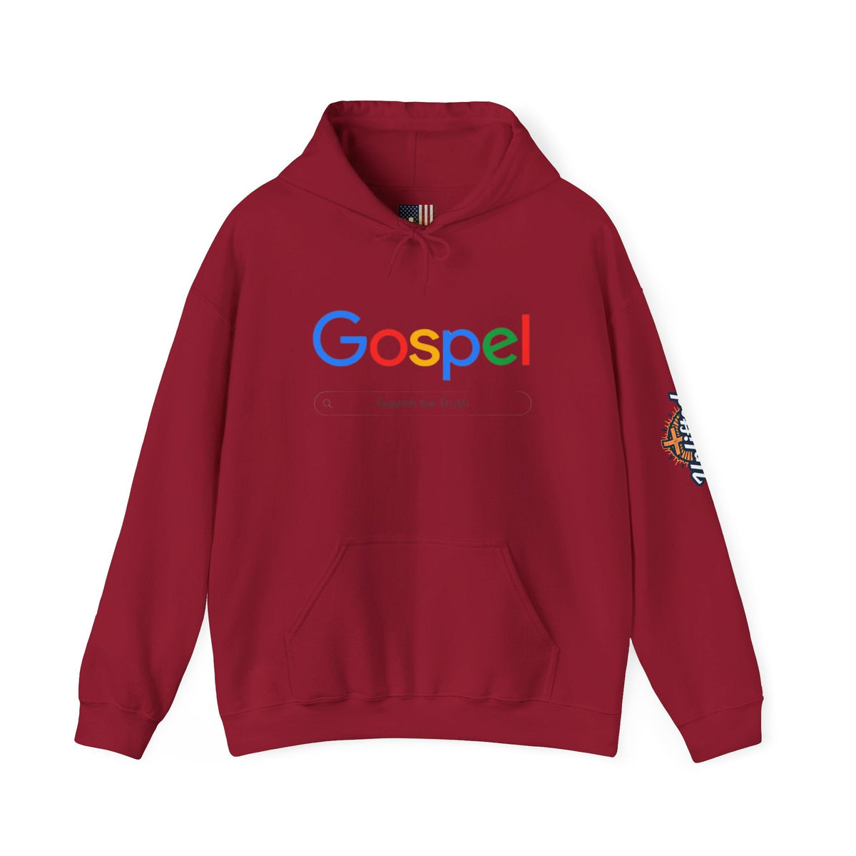 Gospel Hoodie — "Search for Truth" Christian Faith Pullover Printify