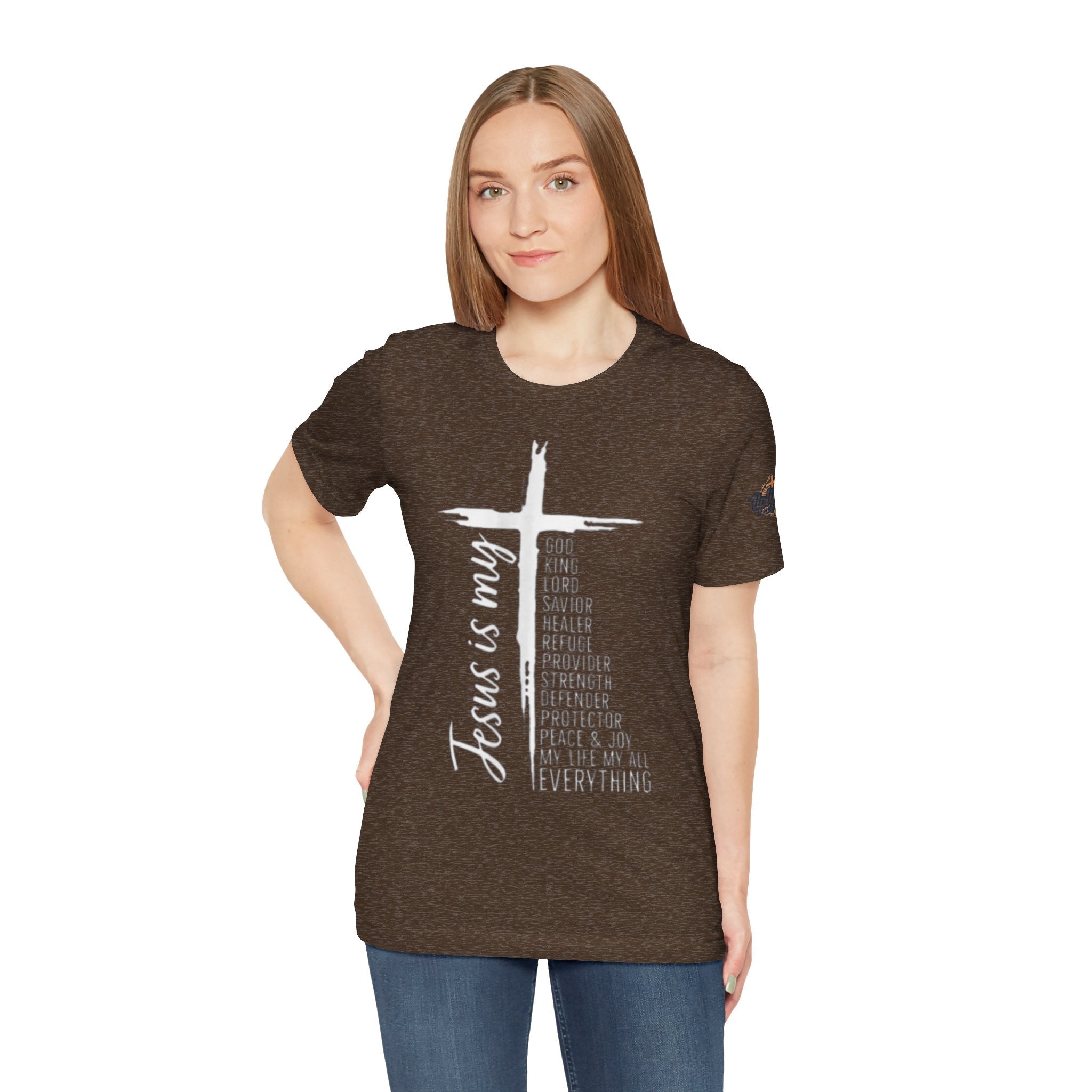 Jesus Is My Everything T-shirt – Cross List God King Lord Savior Christian T-shirt for Total Surrender Faith Printify