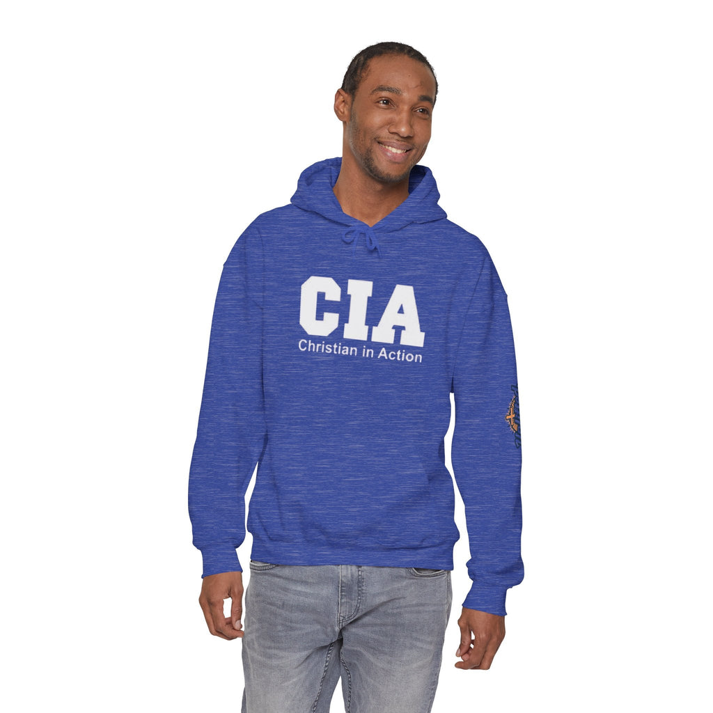 CIA Christian in Action Hoodie - Funny Faith Parody Hoodie - Mission Ready Apparel Printify