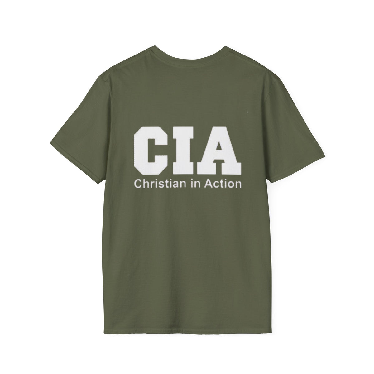 CIA Christian in Action T-shirt - Funny Faith Parody T-shirt - Mission Ready Apparel Printify