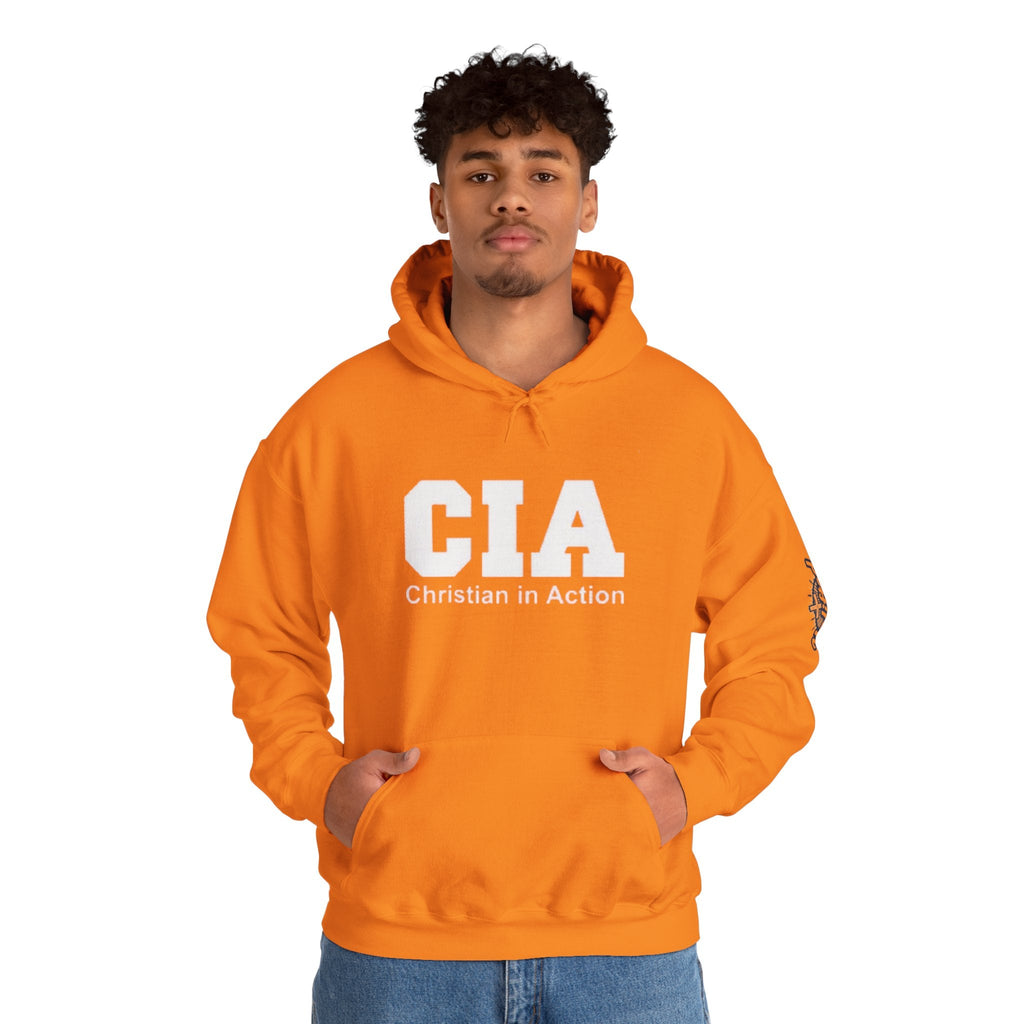 CIA Christian in Action Hoodie - Funny Faith Parody Hoodie - Mission Ready Apparel Printify