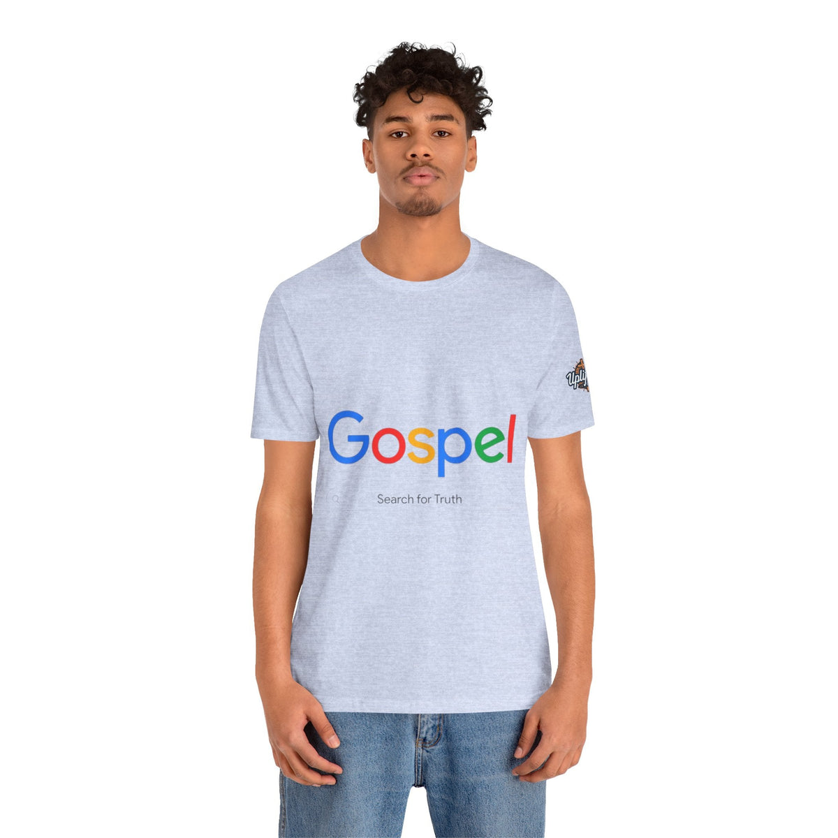 Gospel Graphic Tee — "Gospel" Colorful Logo Christian T-Shirt Printify
