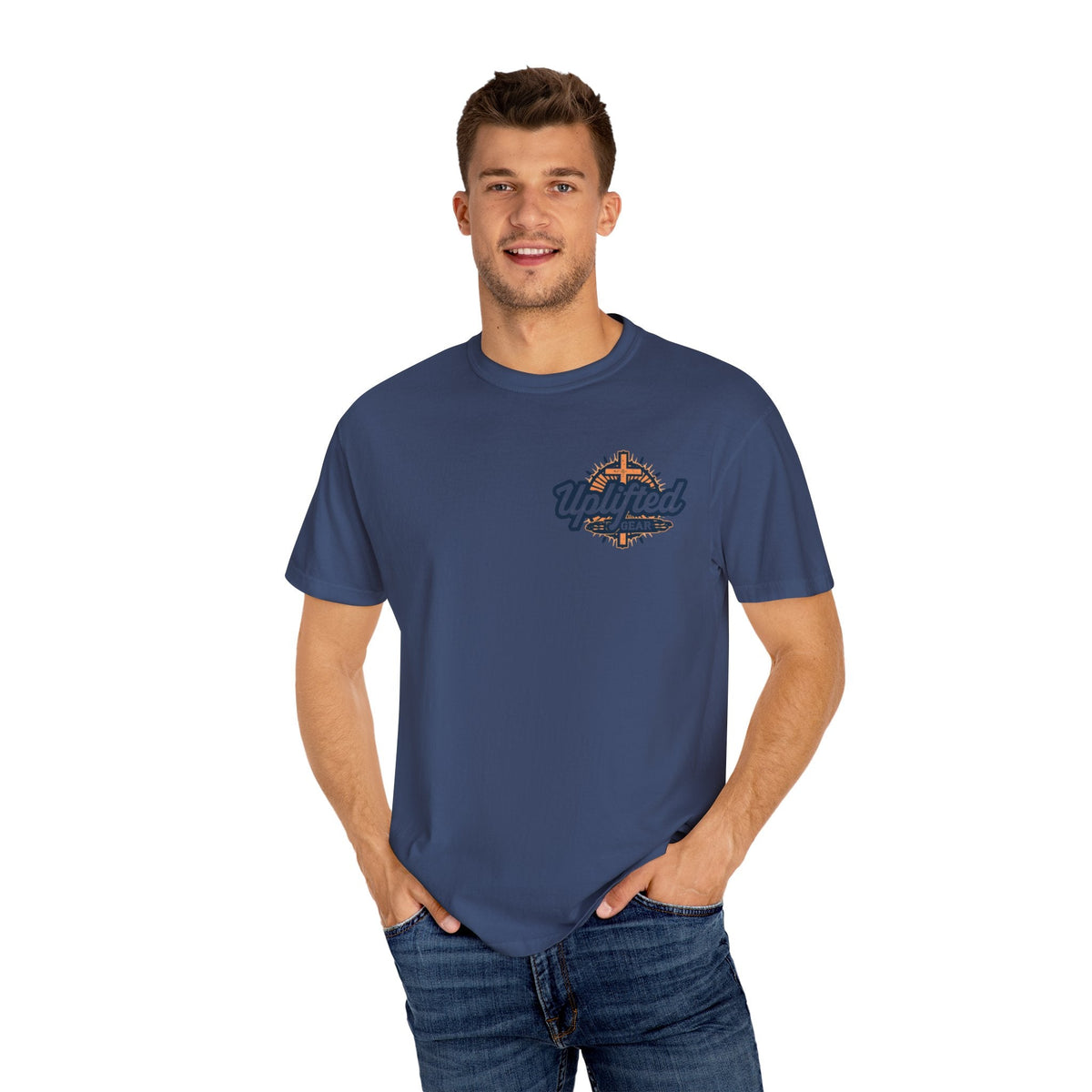 Christ is King T-Shirt – Bold Crown & Cross Christian Tee for Unashamed Faith Printify