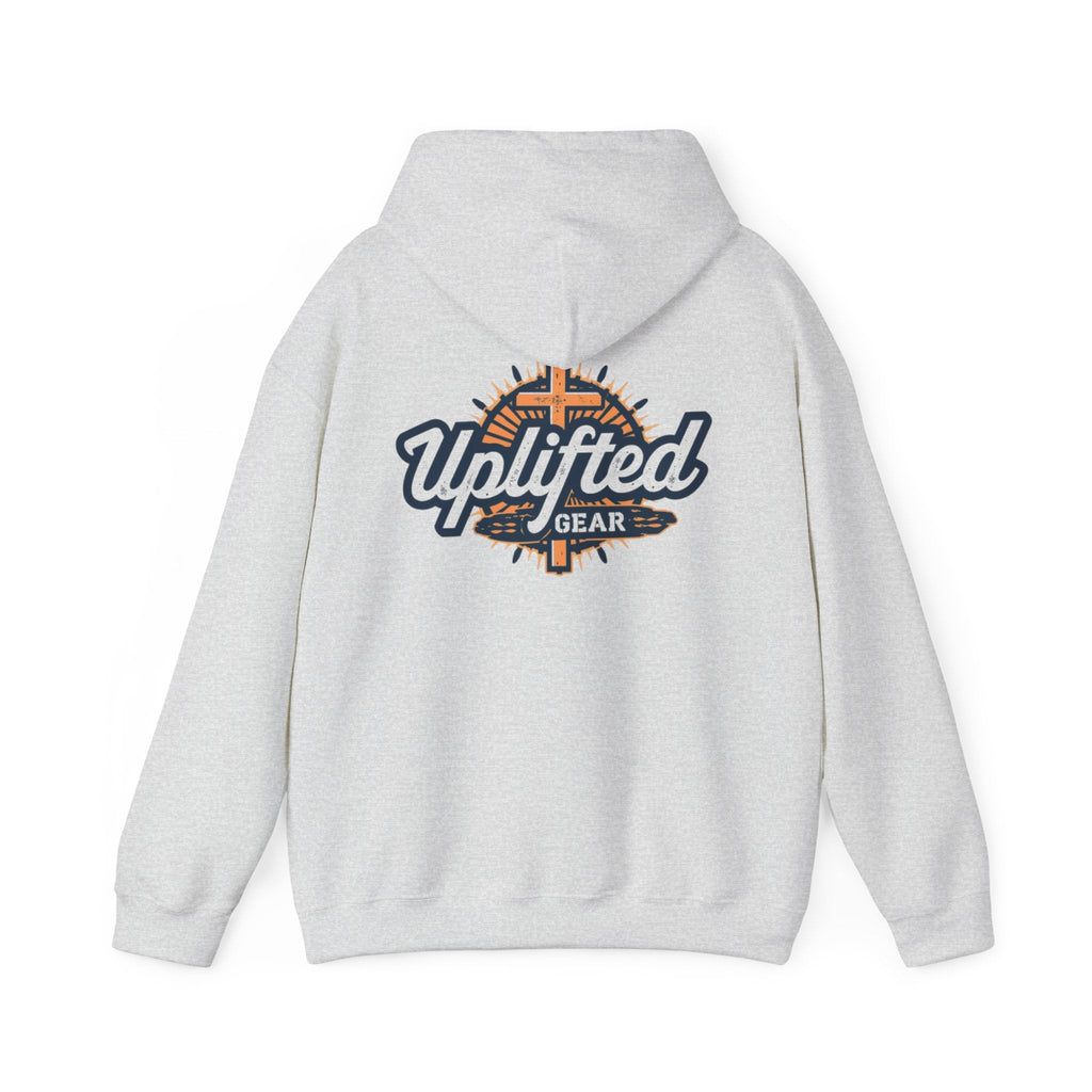 Uplifted Gear Christian Hoodie – Bold Logo Faith Hoodie for Inspired Living Printify