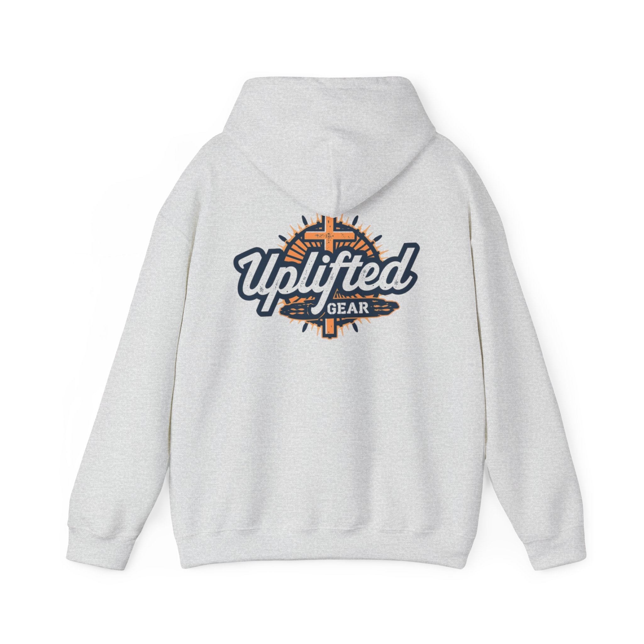 Uplifted Gear Christian Hoodie – Bold Logo Faith Hoodie for Inspired Living Printify